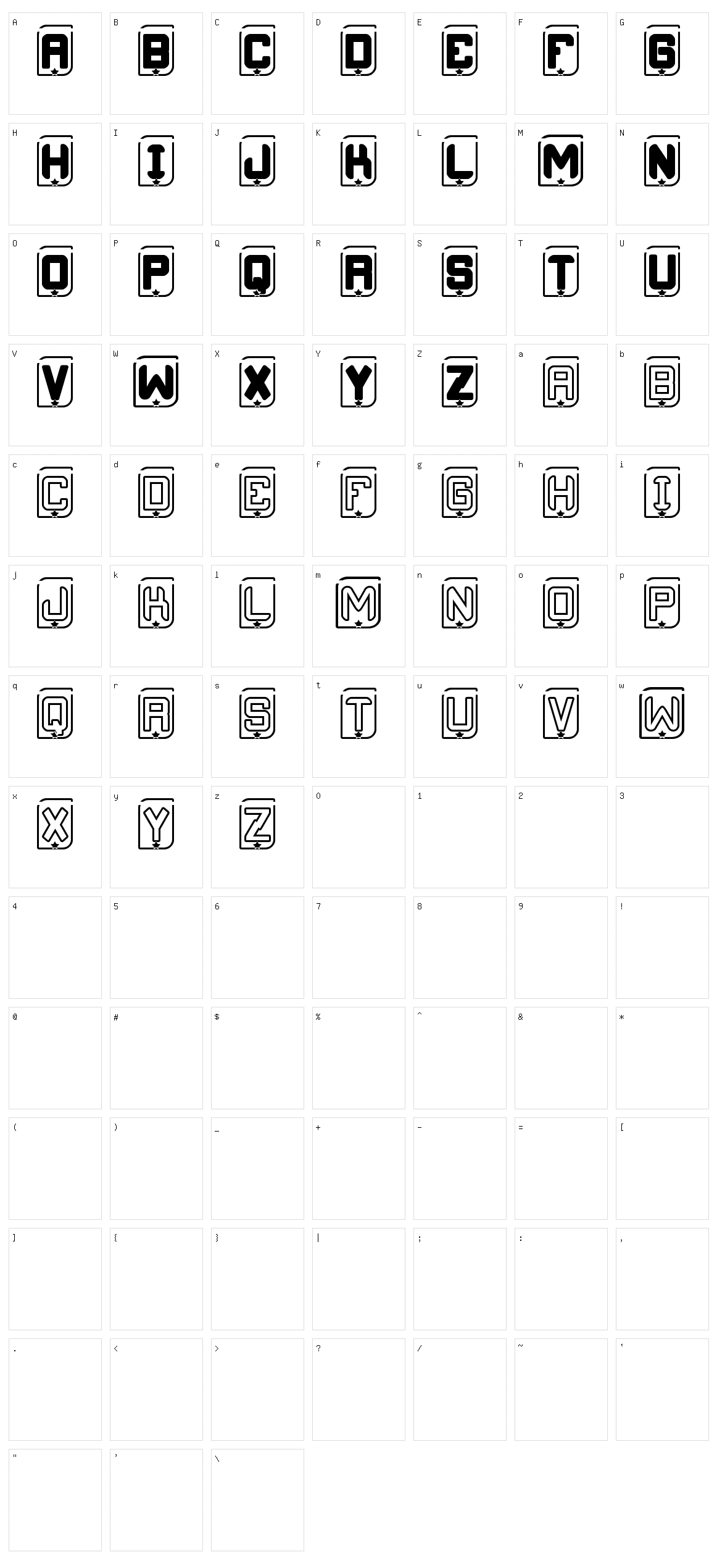Foontastica St Character Set
