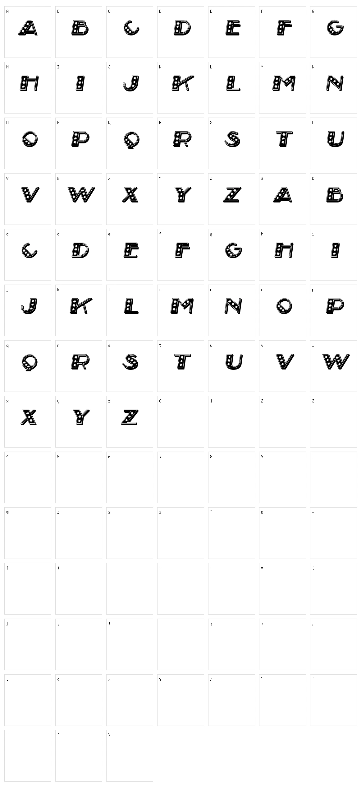 Funny Plasts Character Set