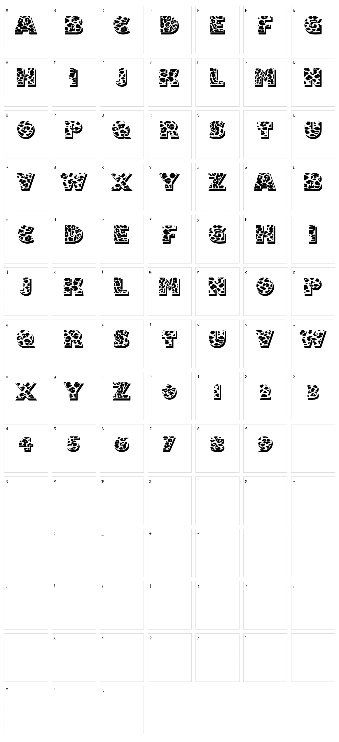 Fuzzy Handcuffs Character Set