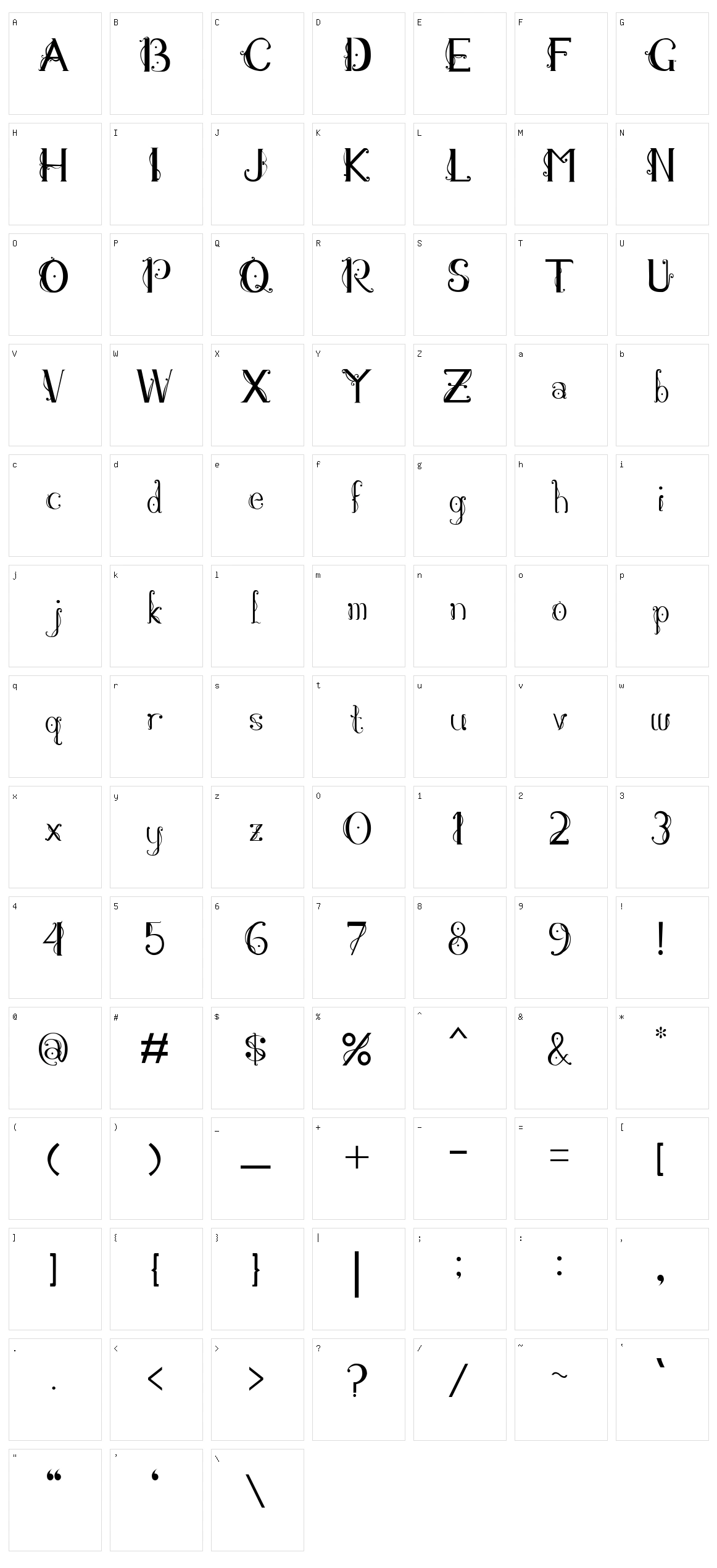 Genteng Character Set