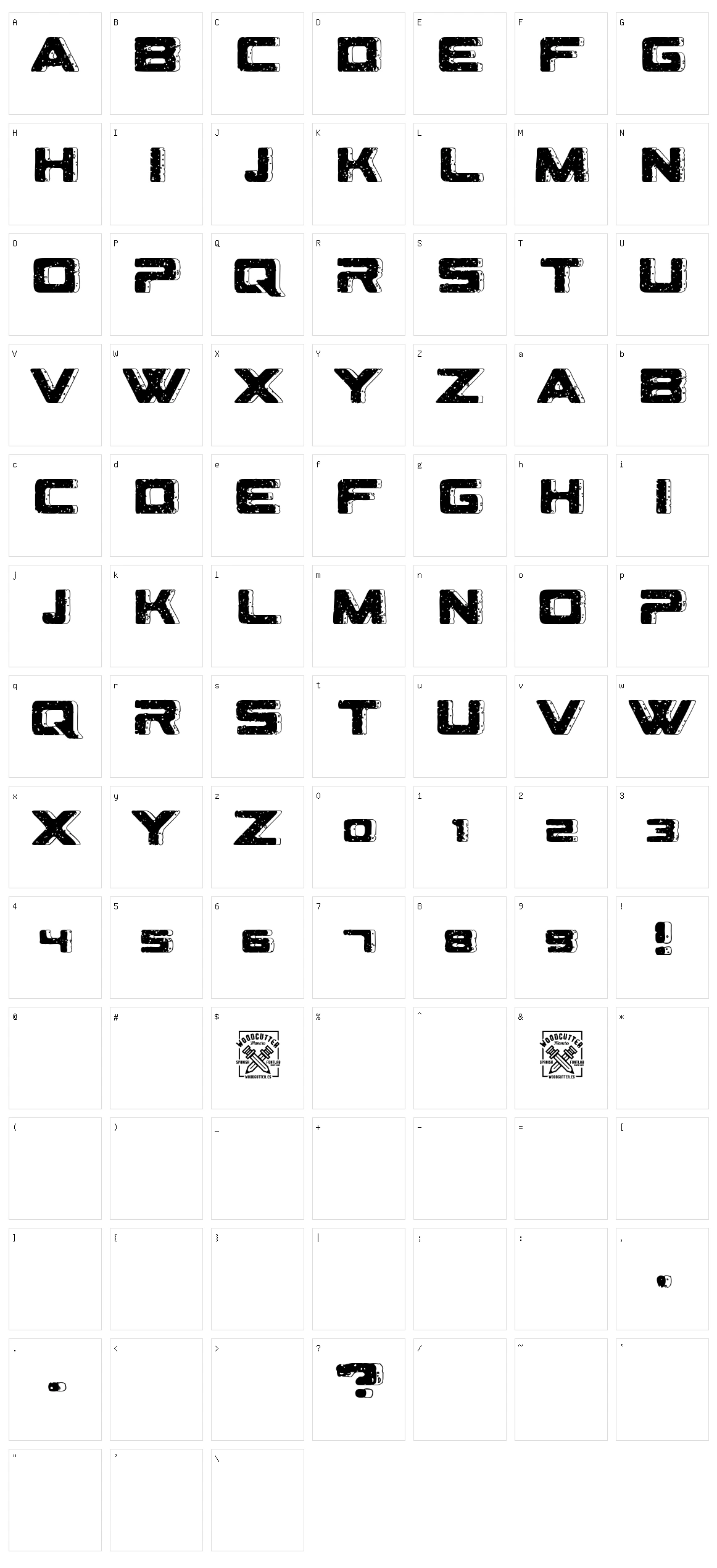 Geometriarquia Character Set