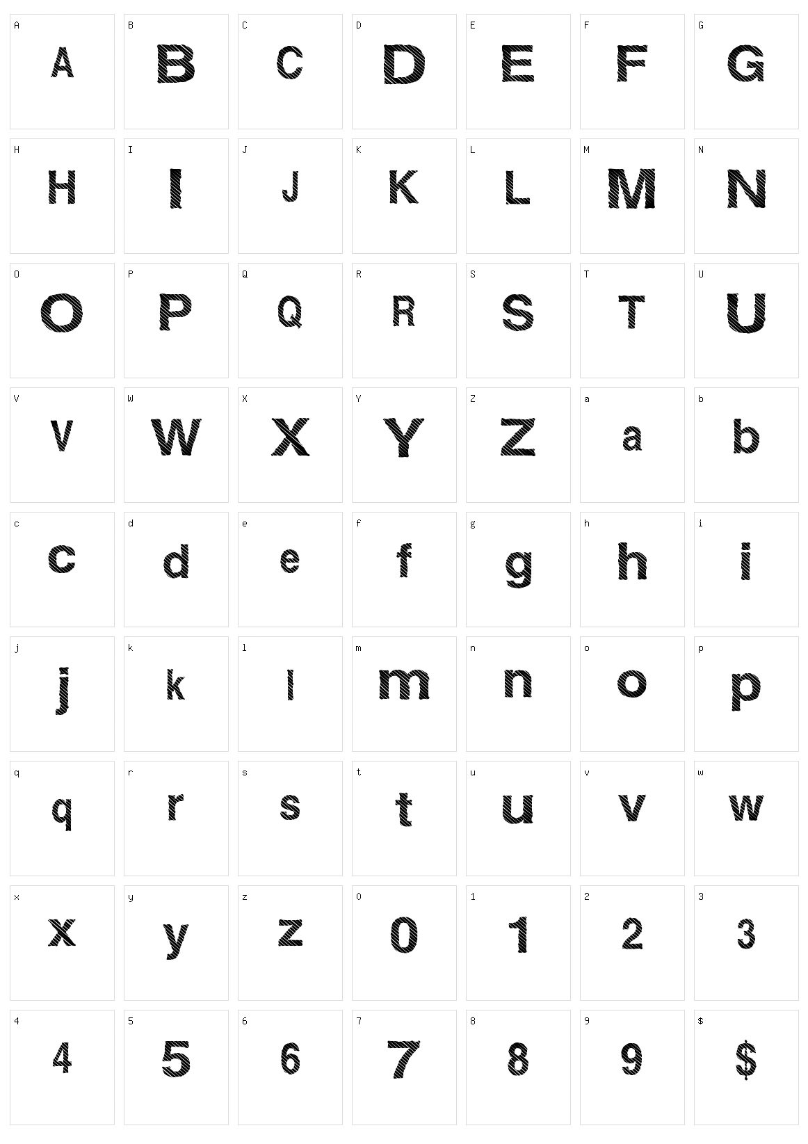 Gift Wrap Character Set