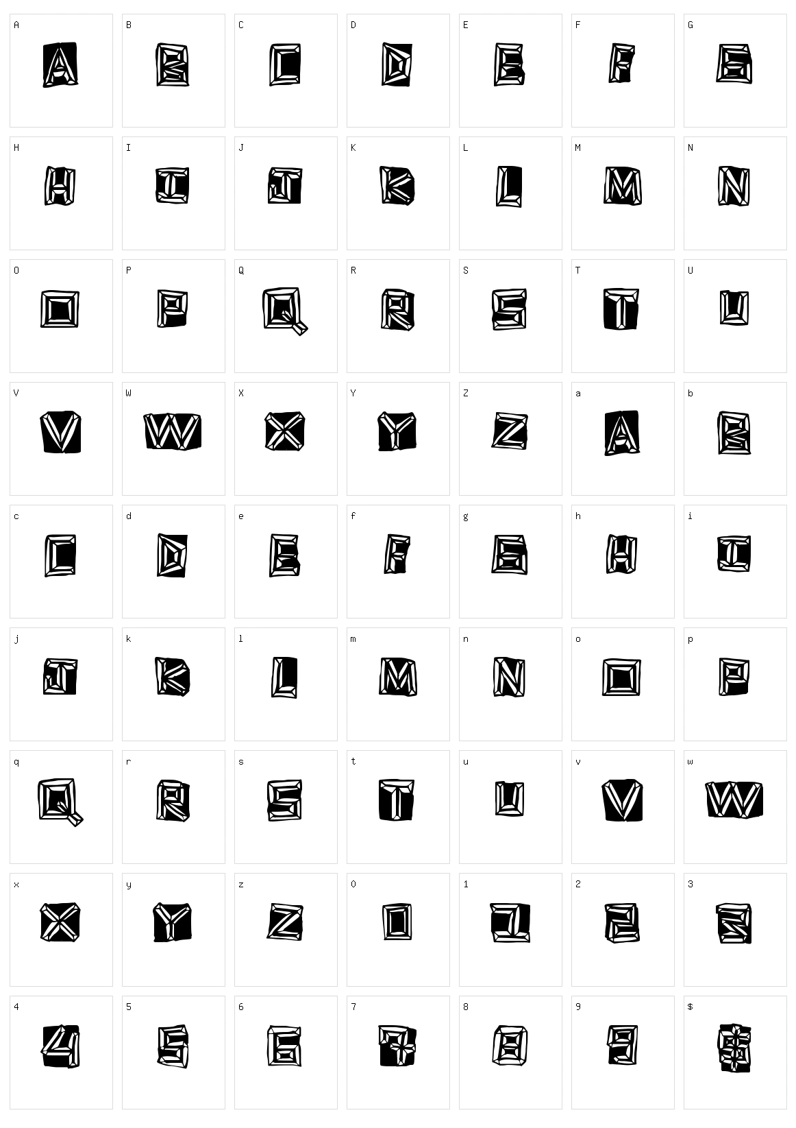 Gold Ring Character Set