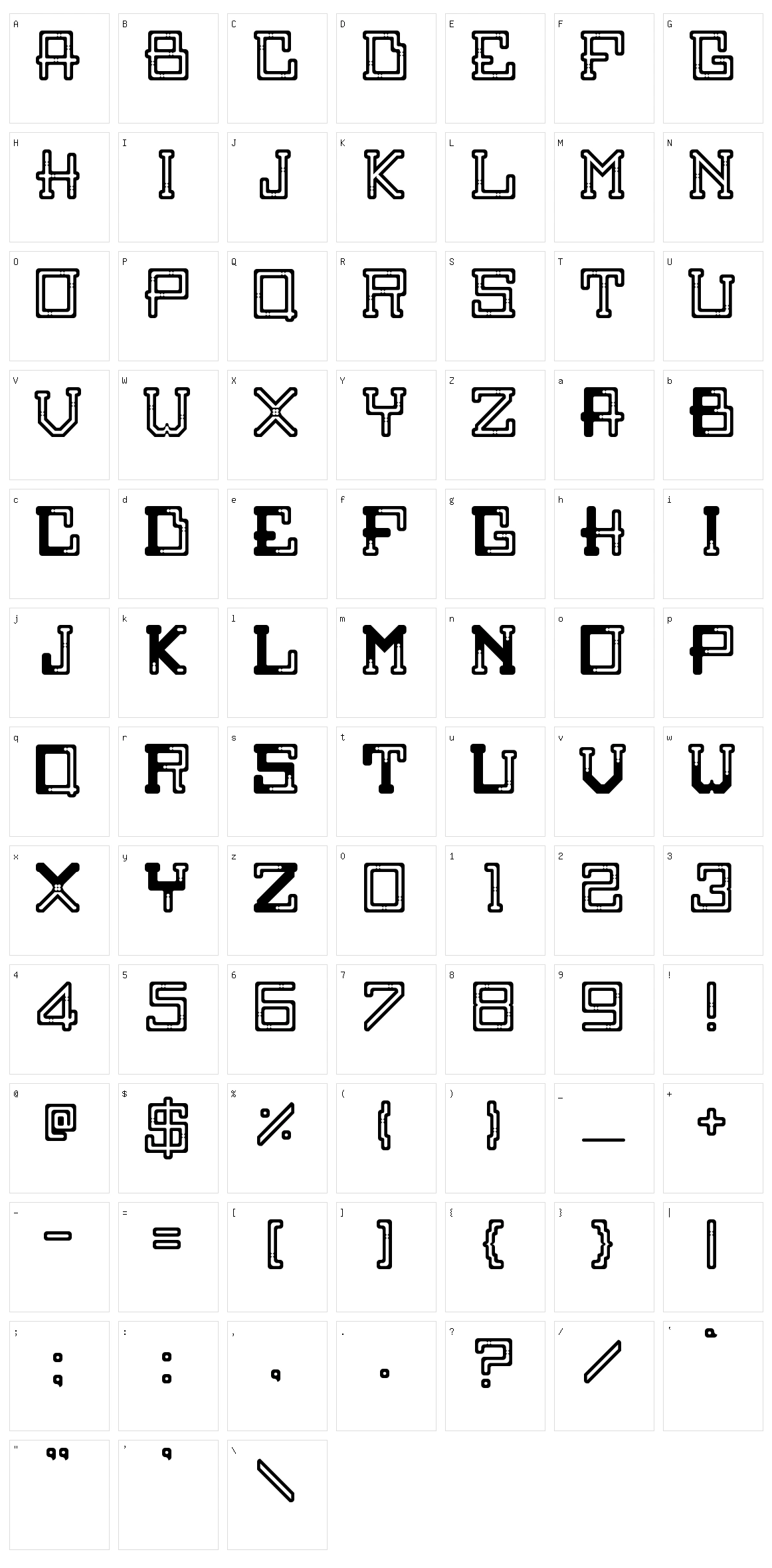Graff Character Set