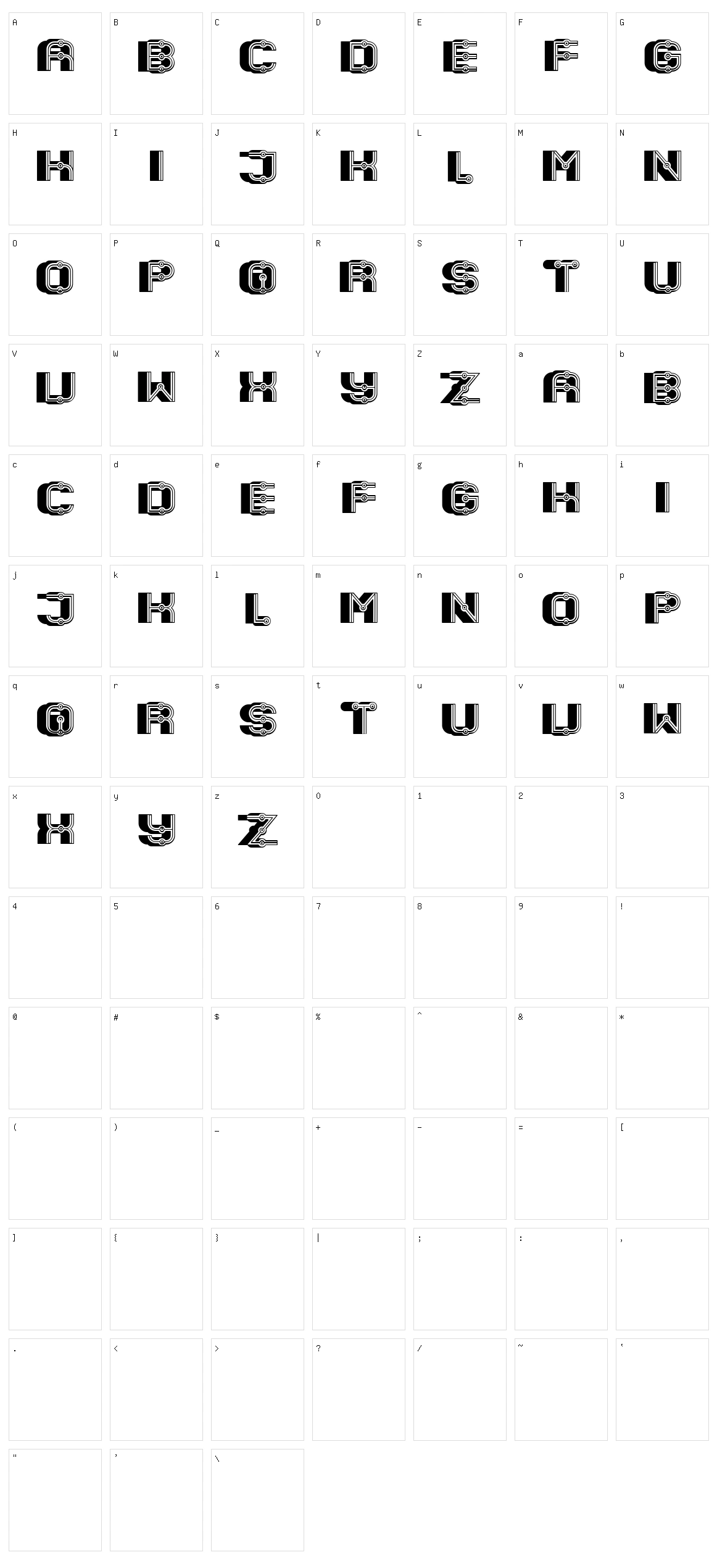 Granary Character Set