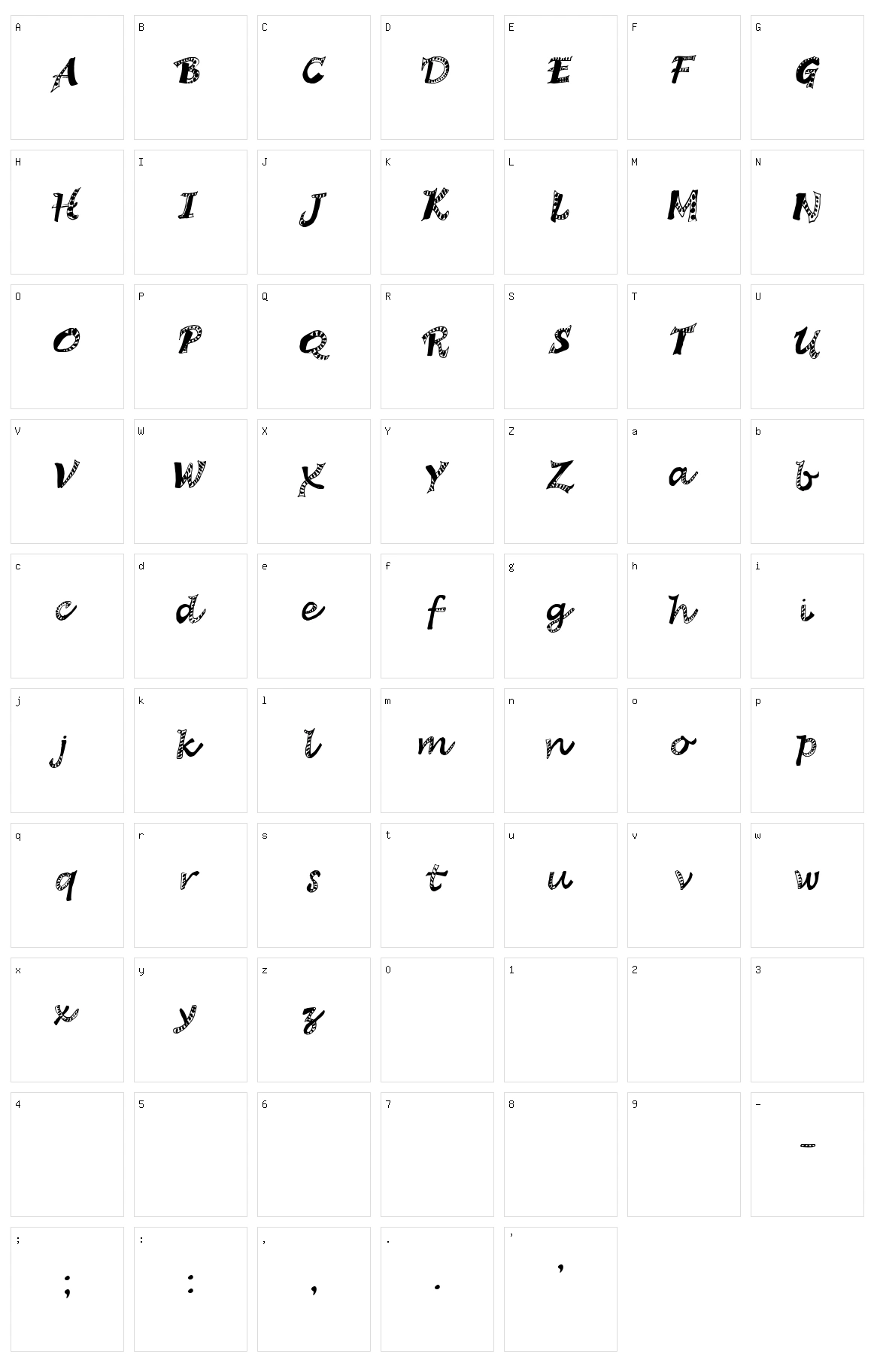 Hagadou Character Set