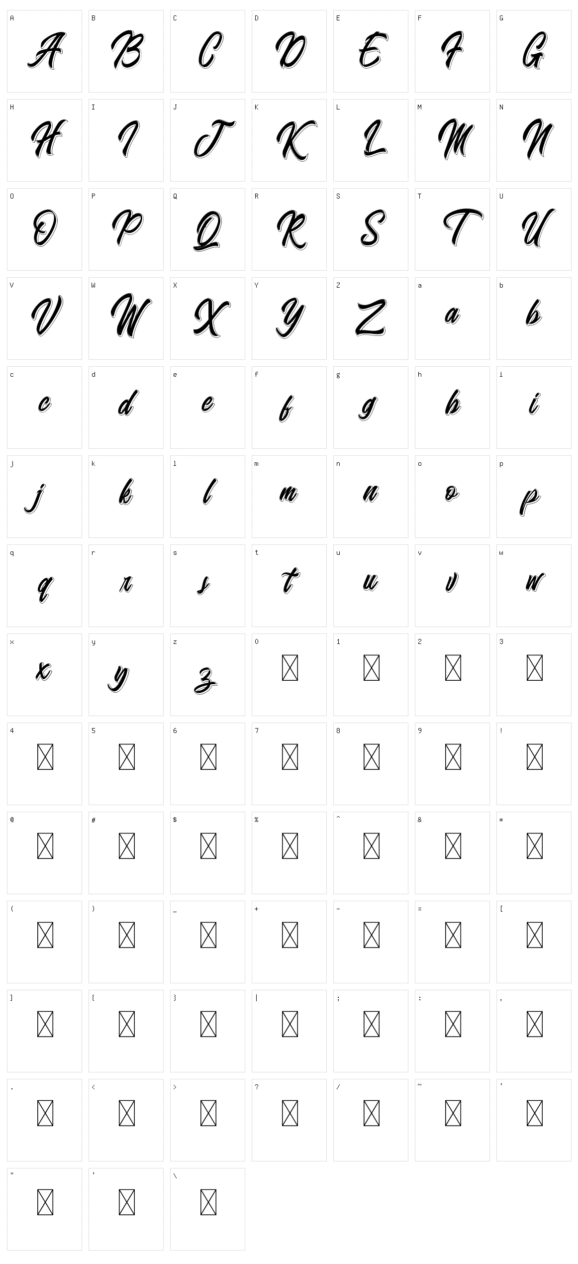 Badminton of Shadow Character Set