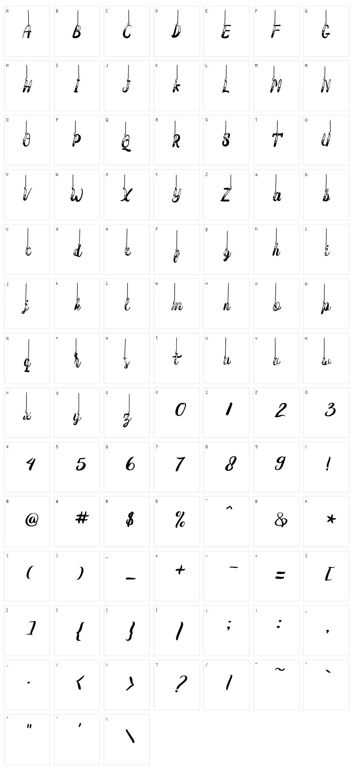 Hanging Darling Character Set