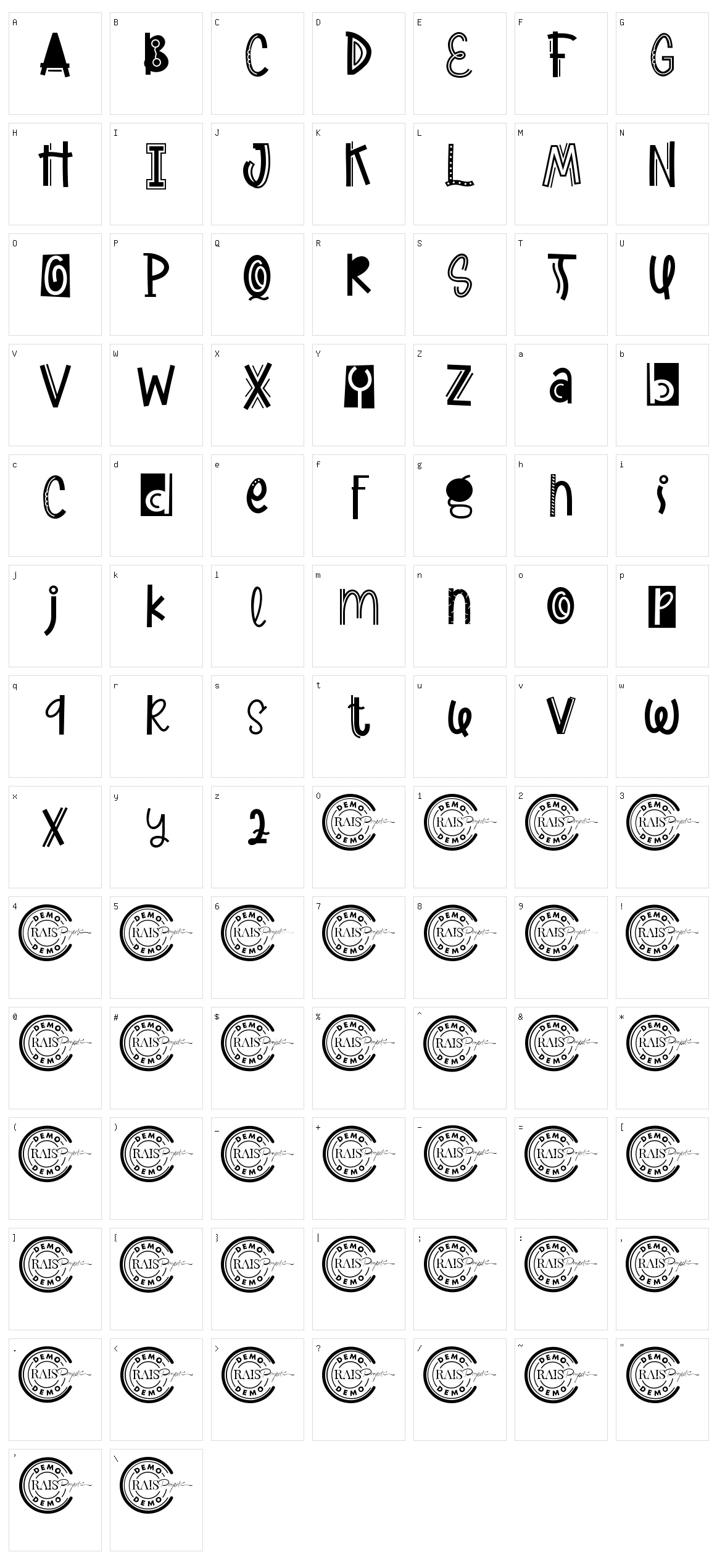 Happy Decor Character Set