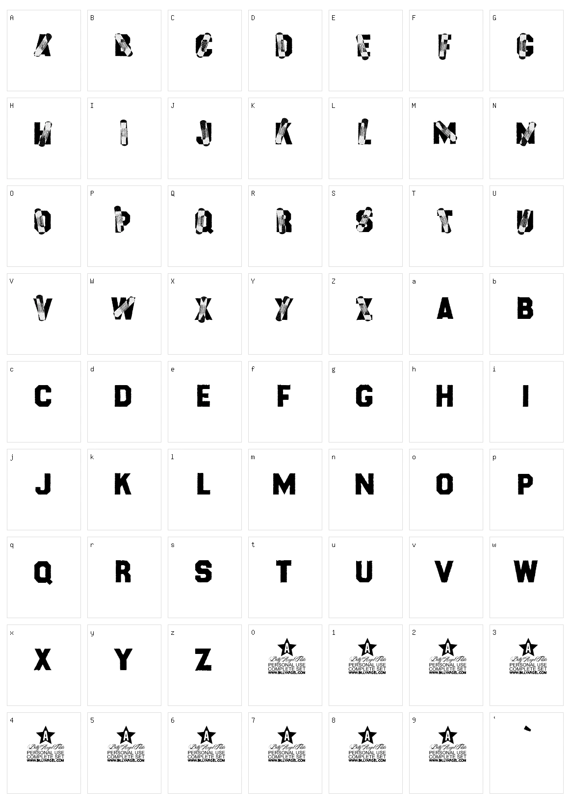 Healthyfix Character Set