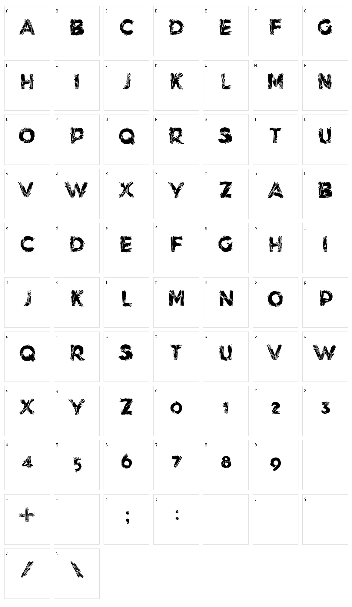 Hedge Flow Character Set