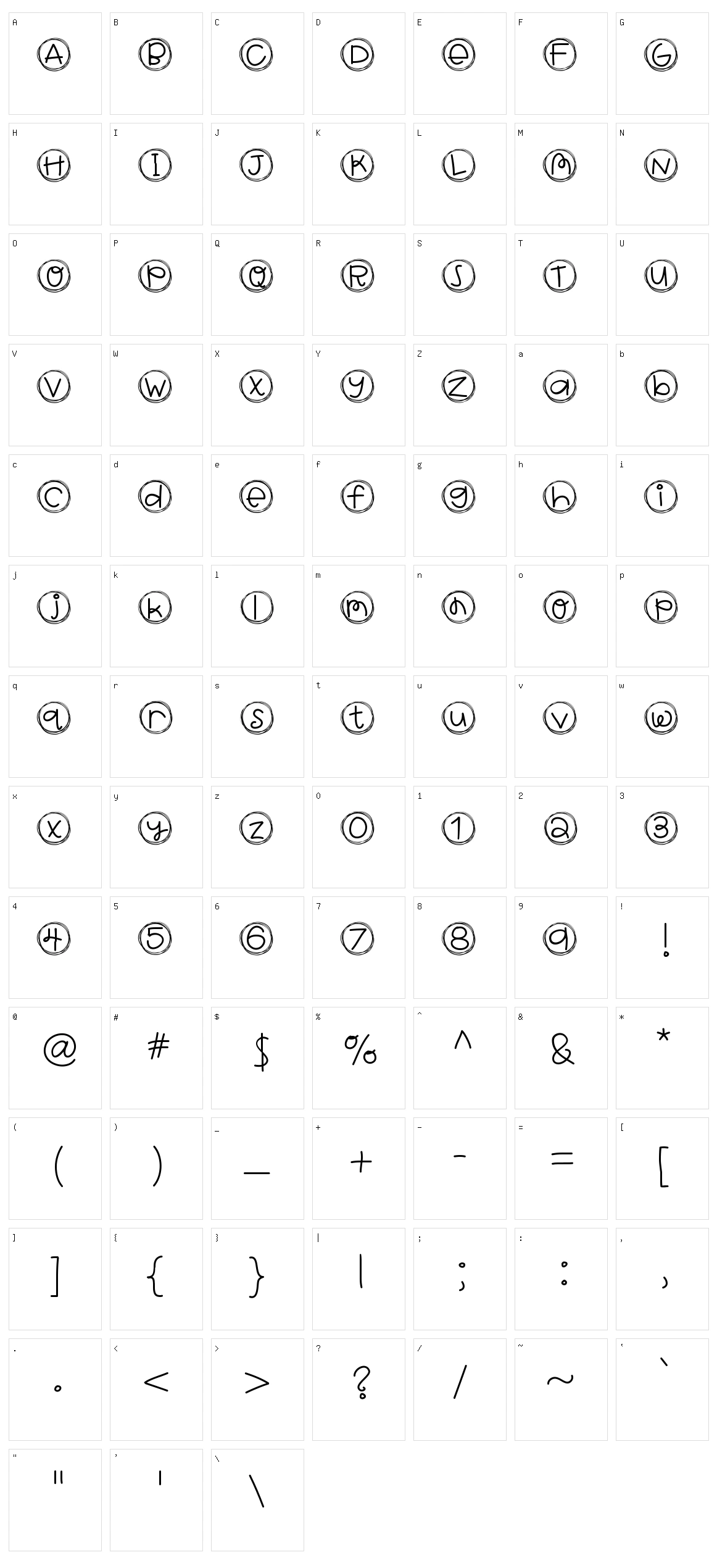 Hello Brag Tags Character Set