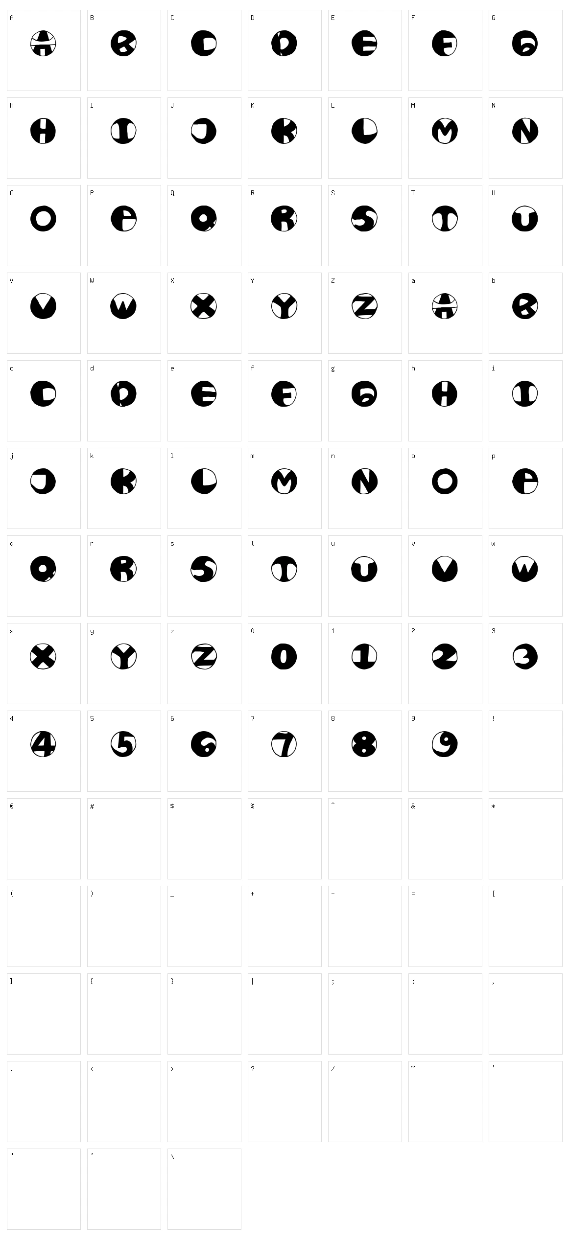 Hoaaemmm Character Set