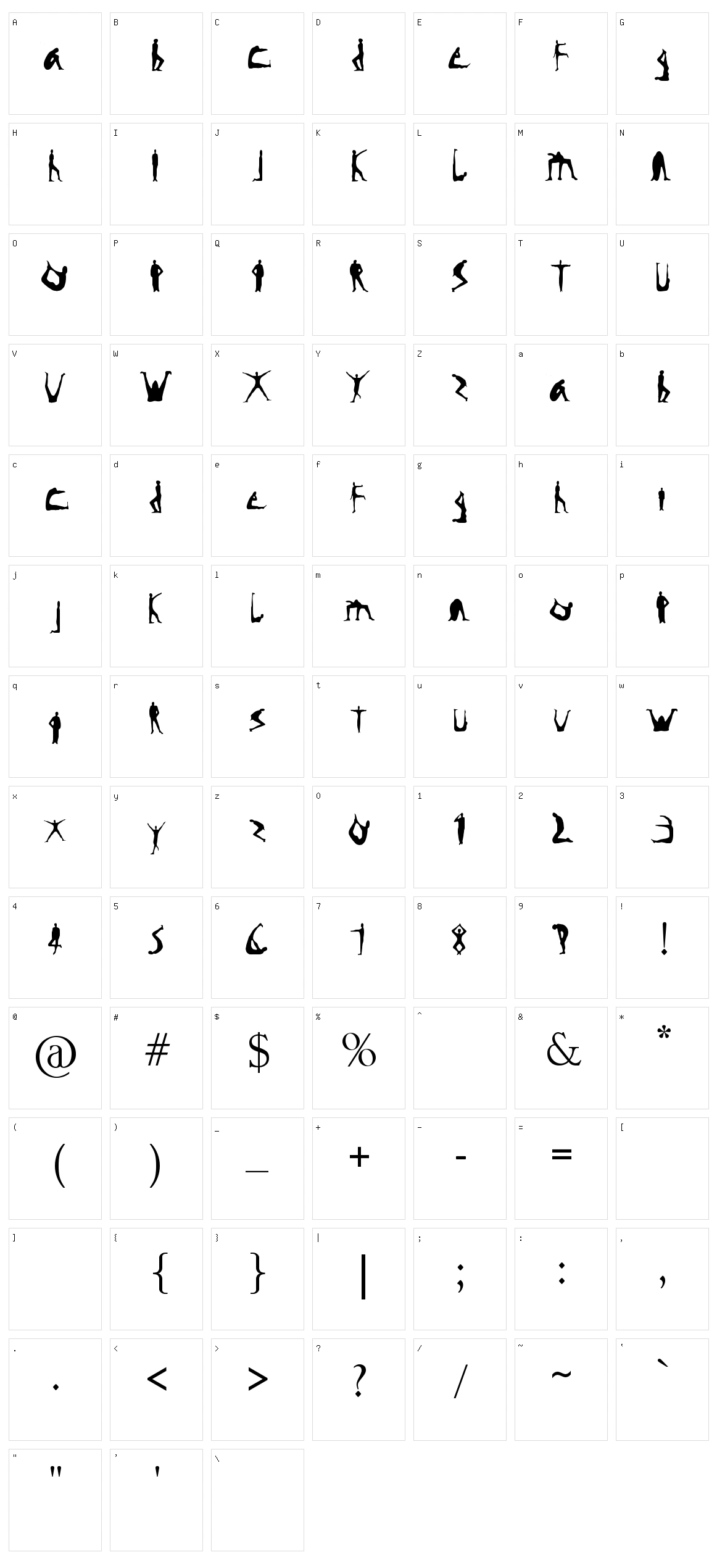 Hufo Rhufo Character Set