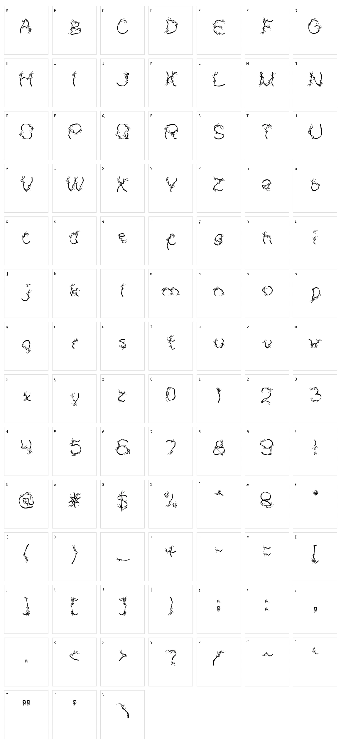 Autumn Character Set