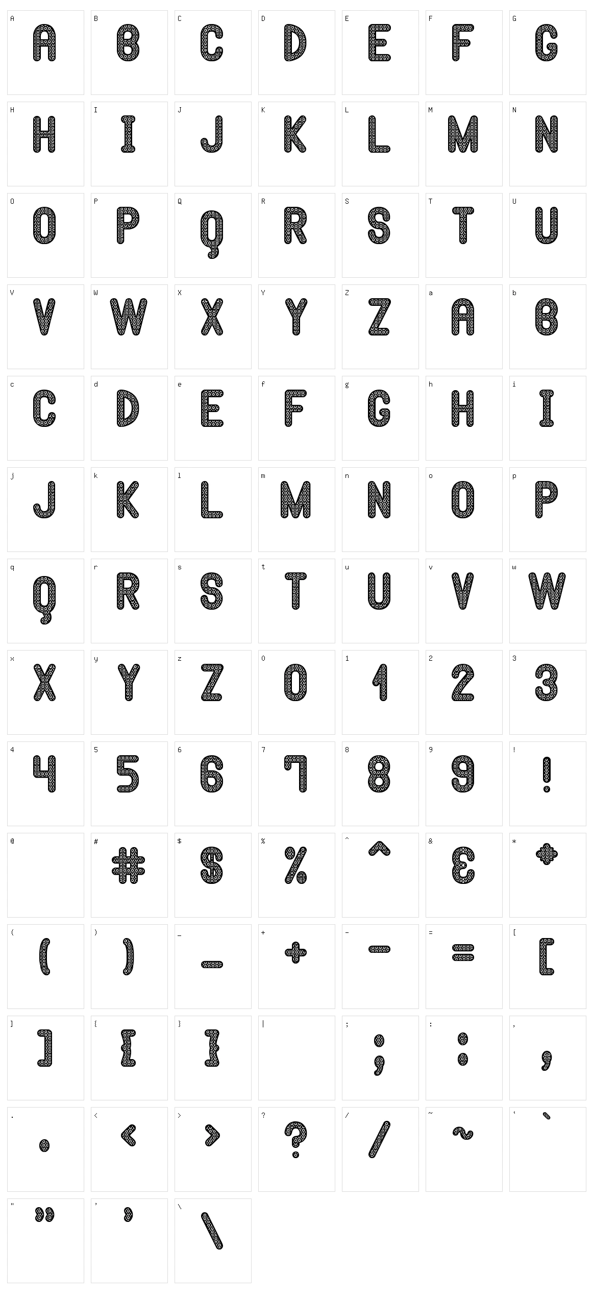 Hypnossia St Character Set