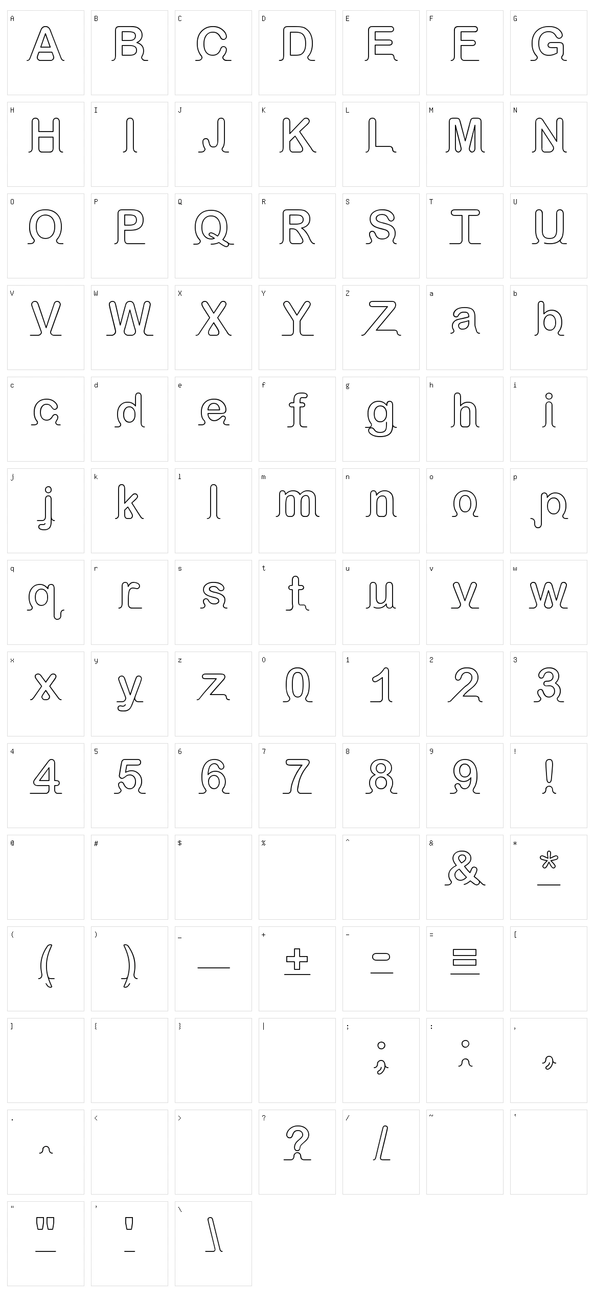 iArnold Character Set