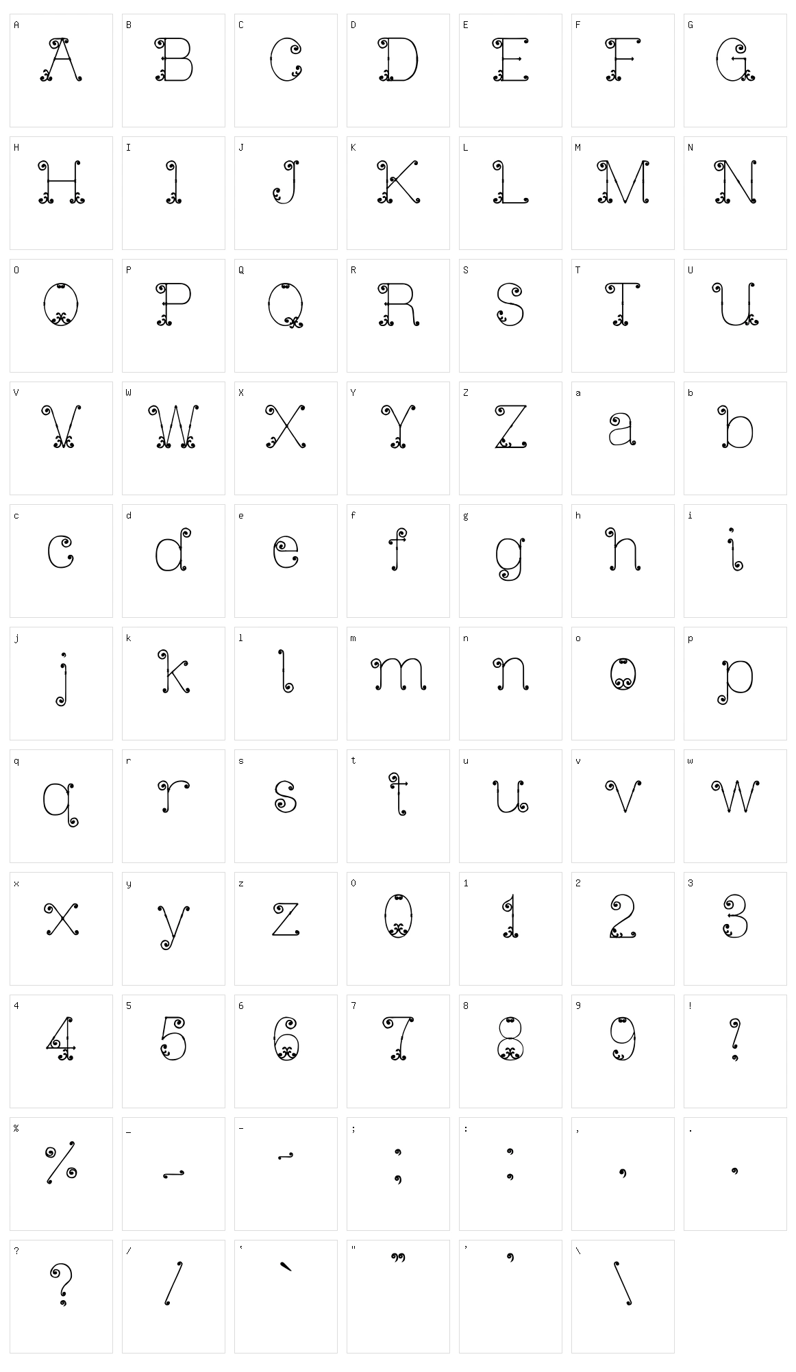 Iron Gate Character Set