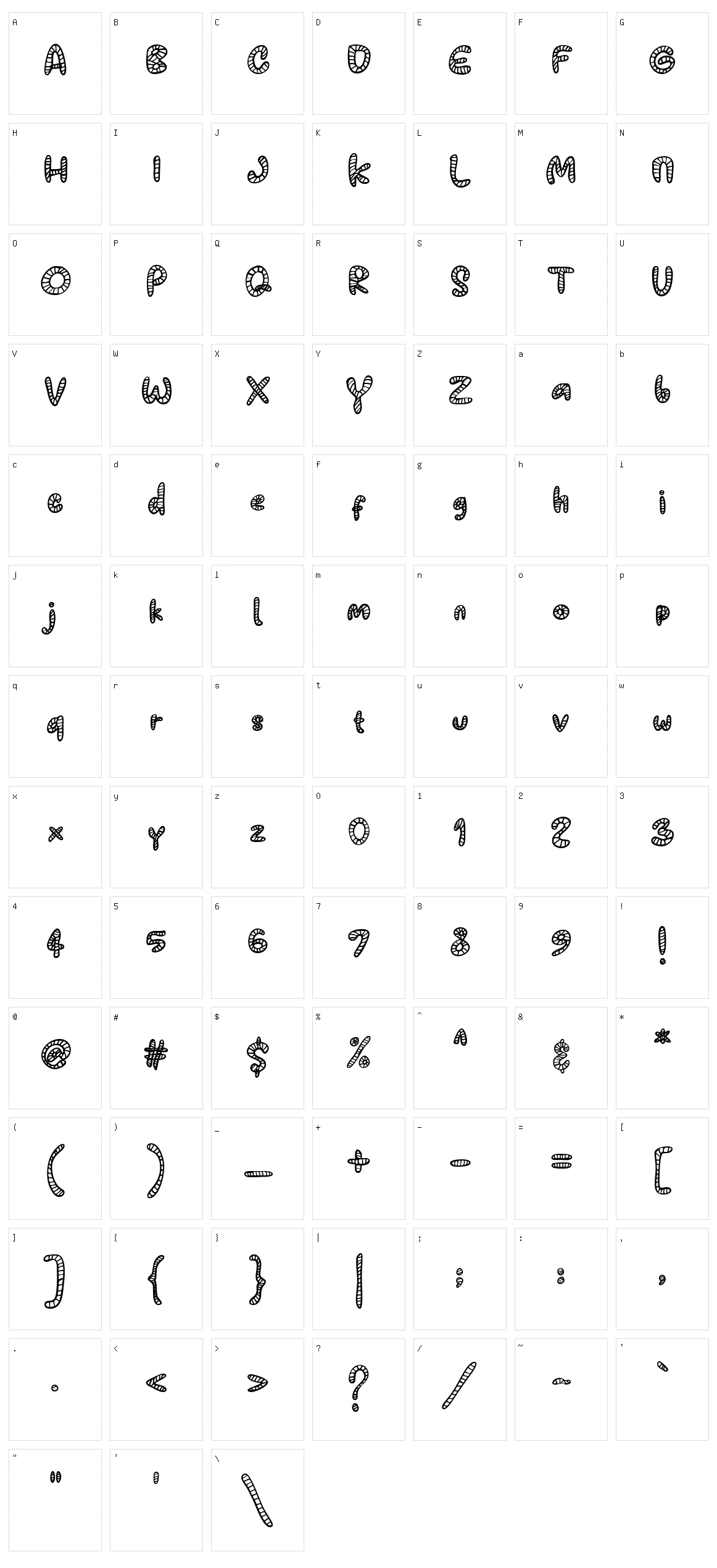 Jala Character Set