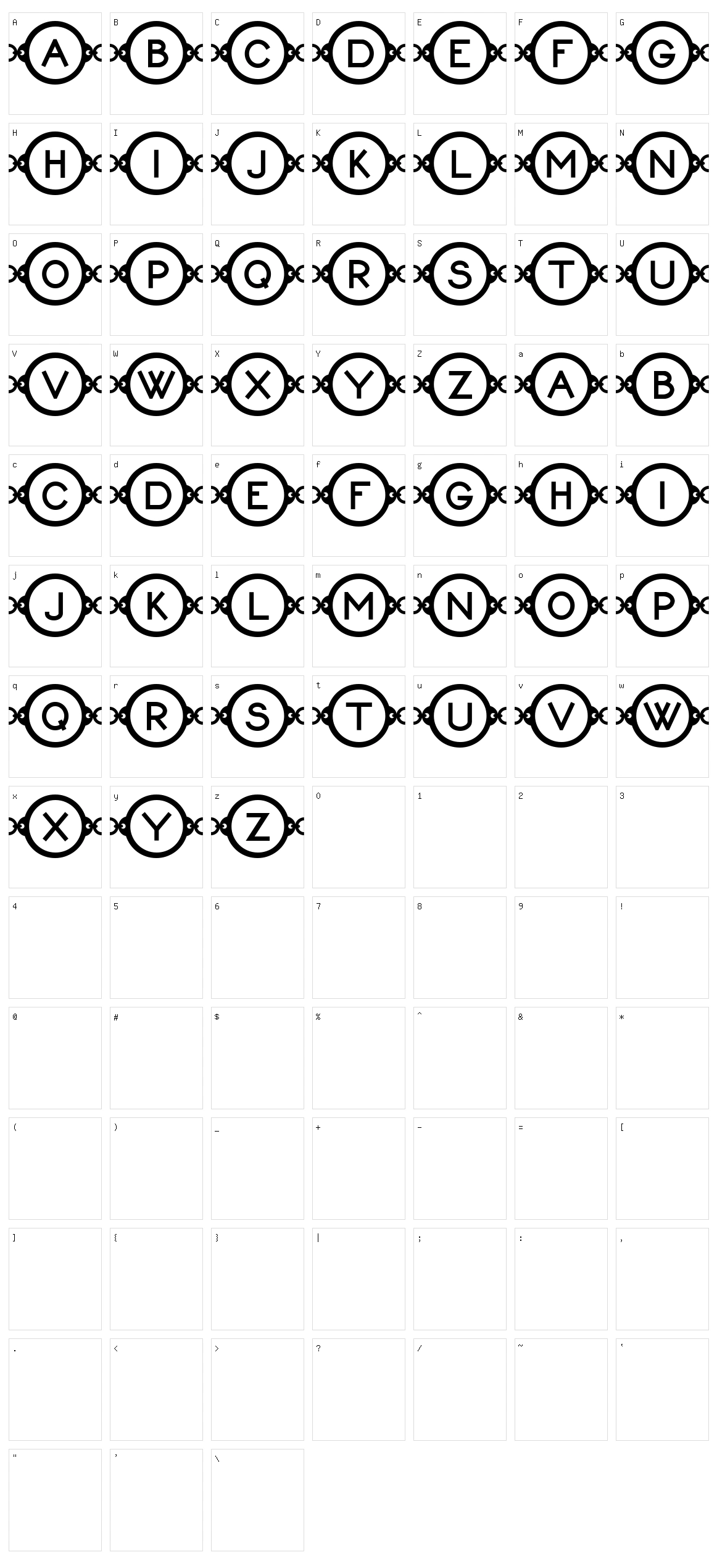 Karykas Character Set