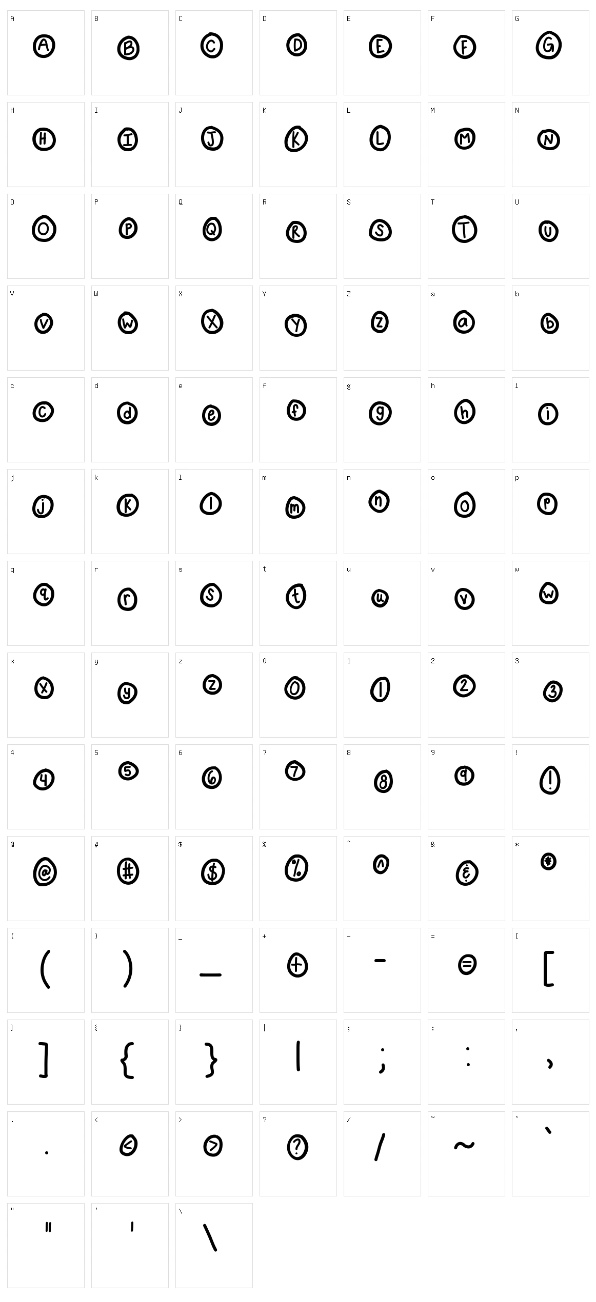 KB Pop The Bubbly Character Set