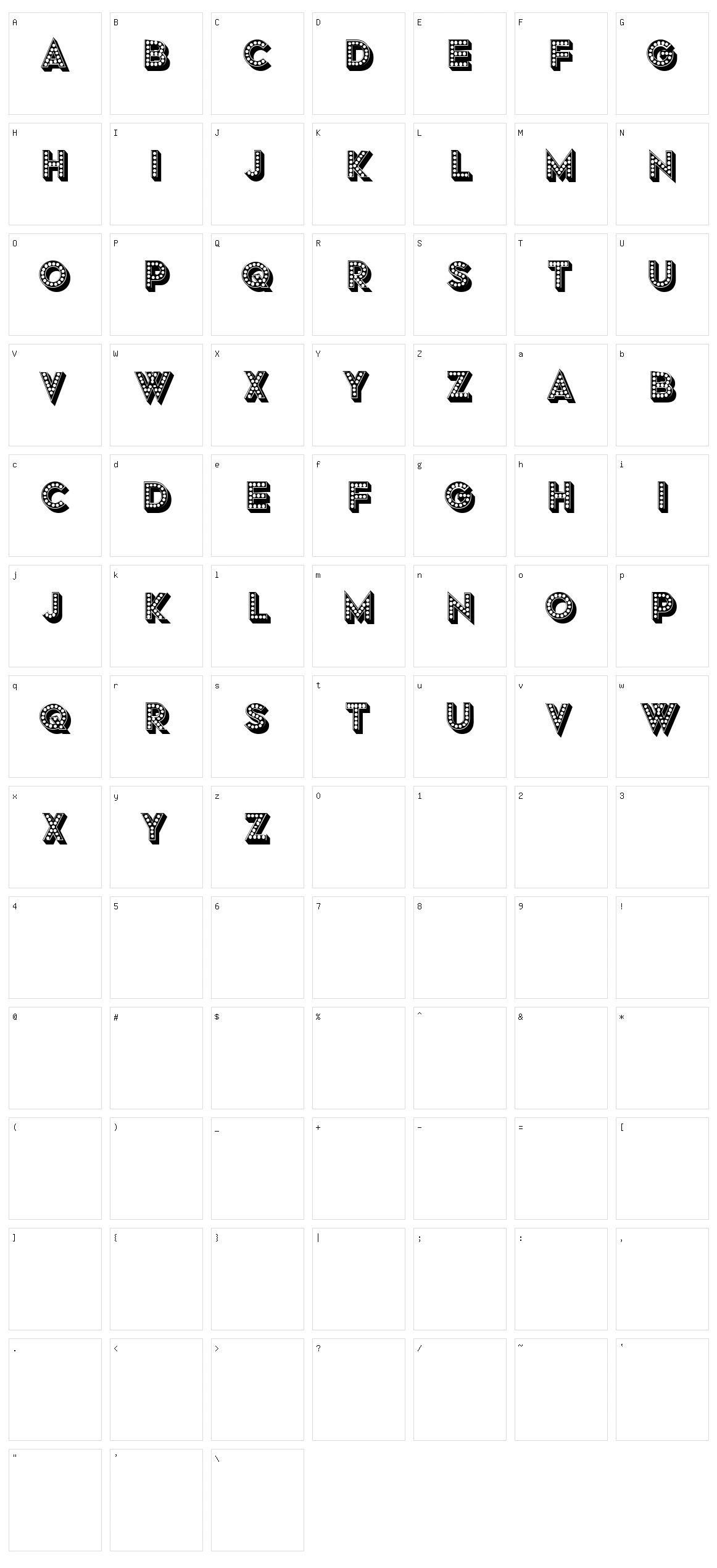 Krnja Character Set