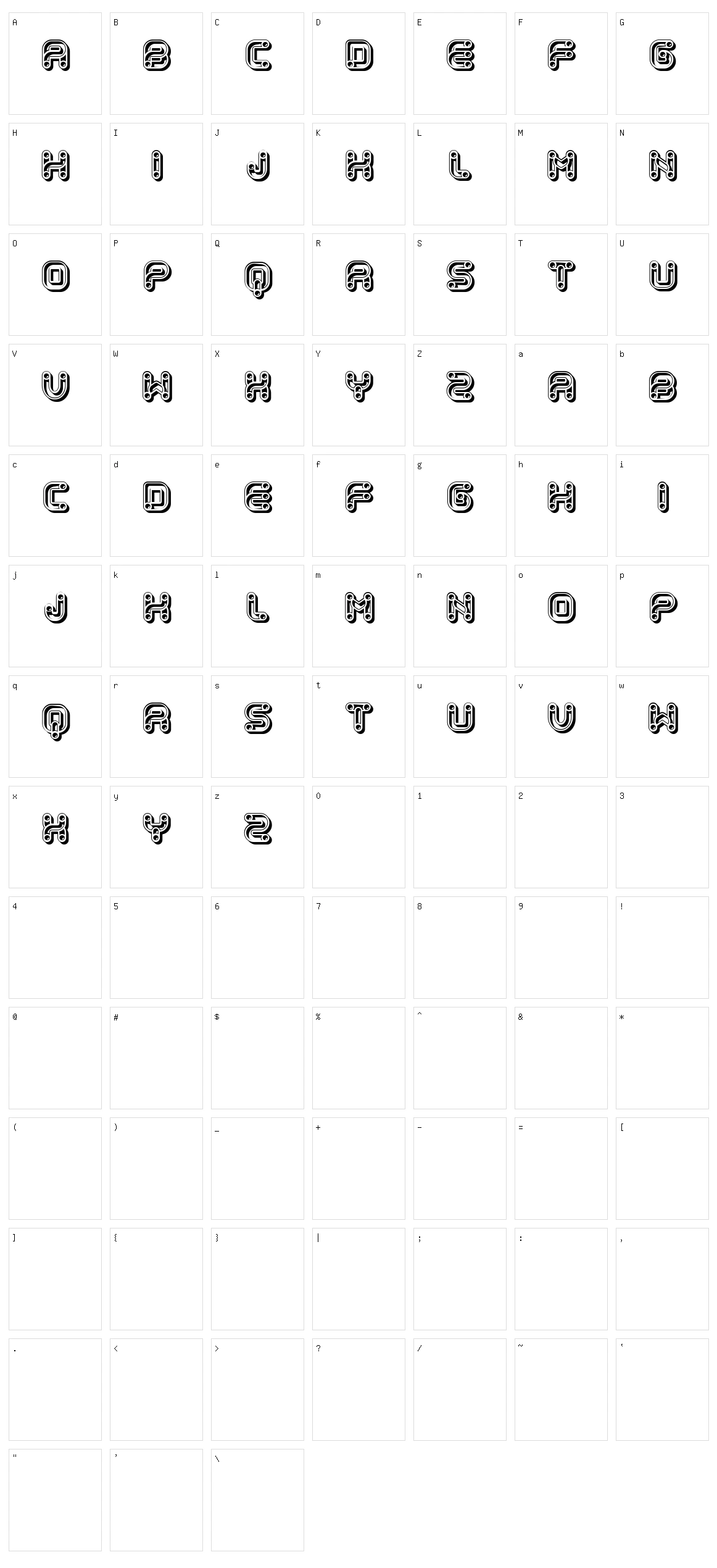 Krone Character Set