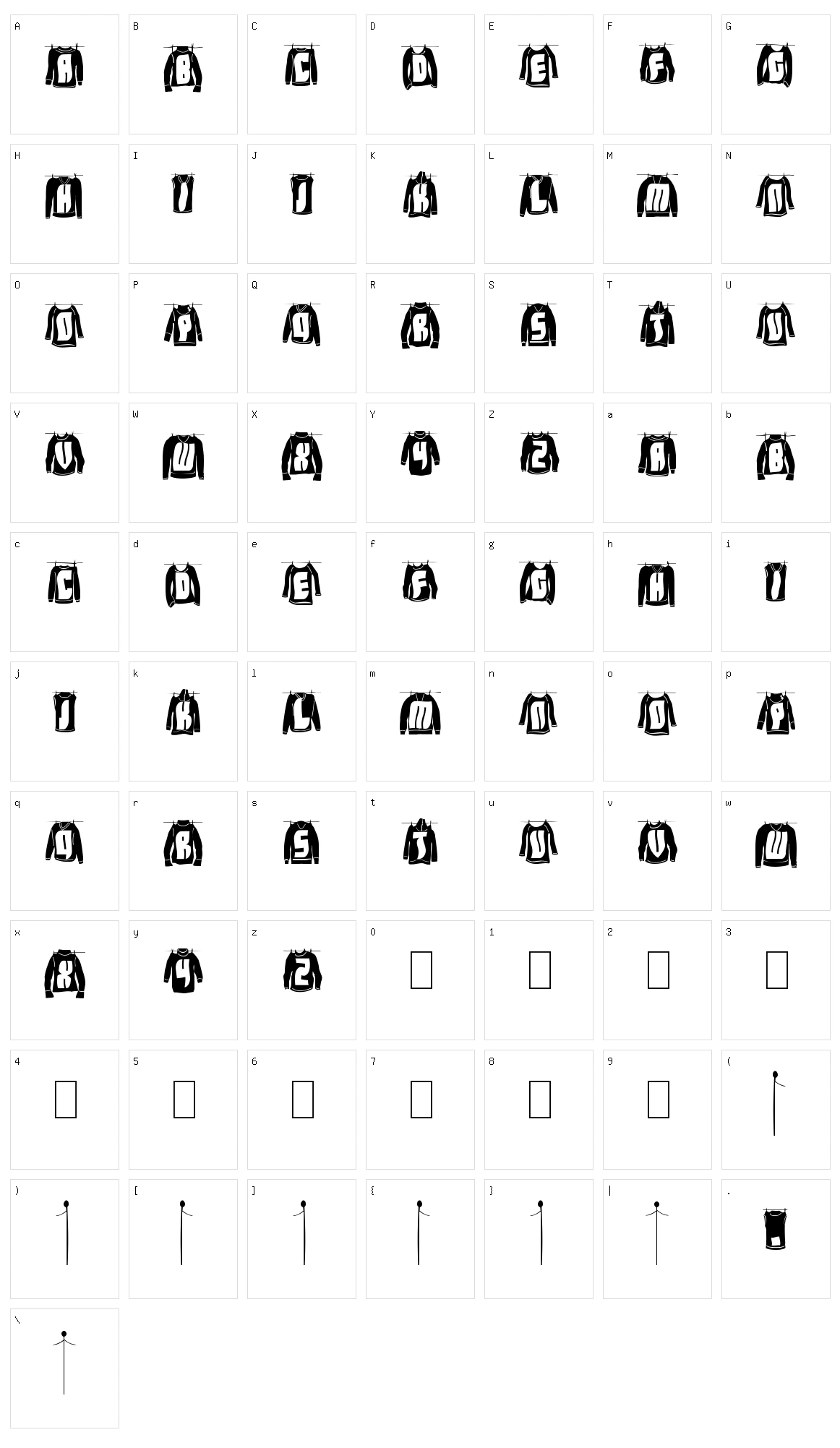 Laundry Day Character Set