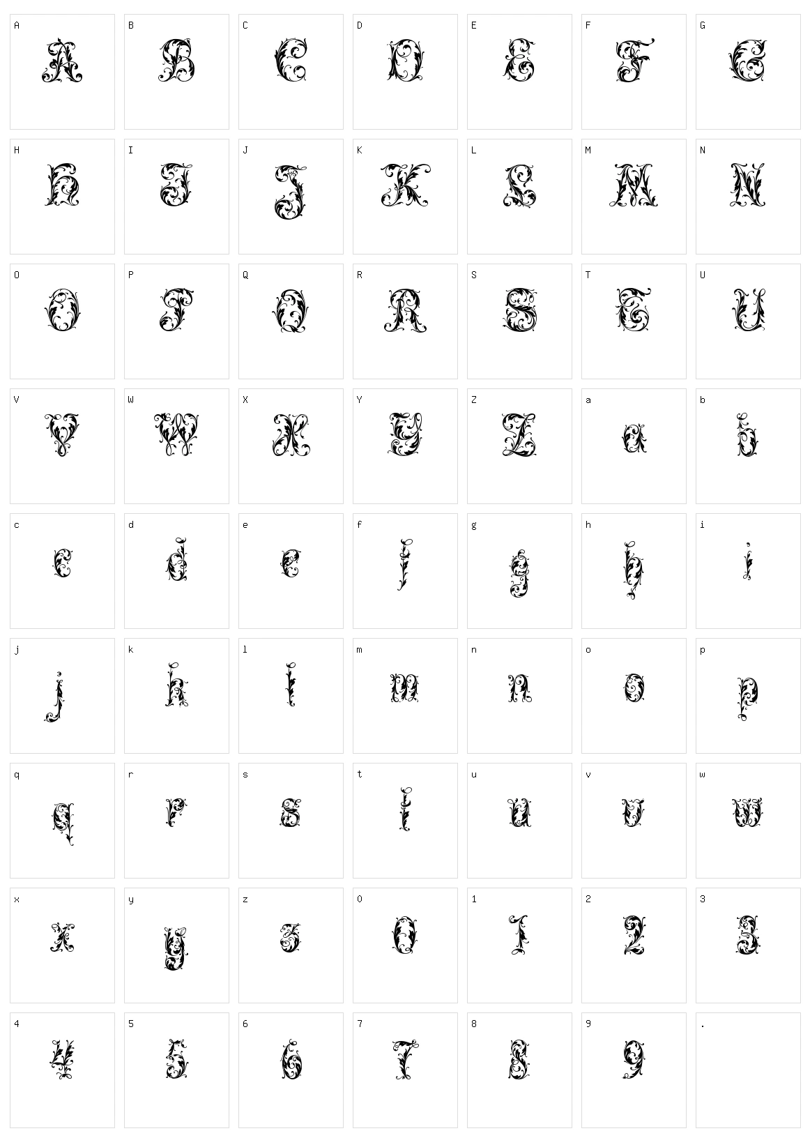 Leafy Character Set