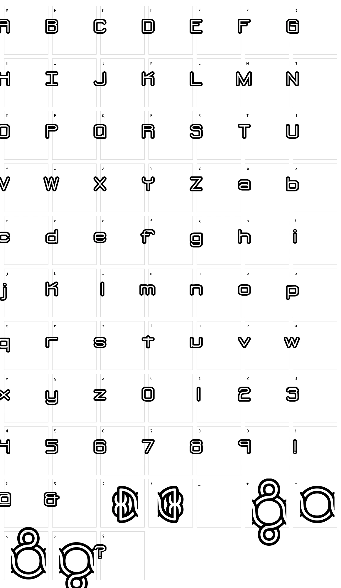 Loopy BRK Character Set