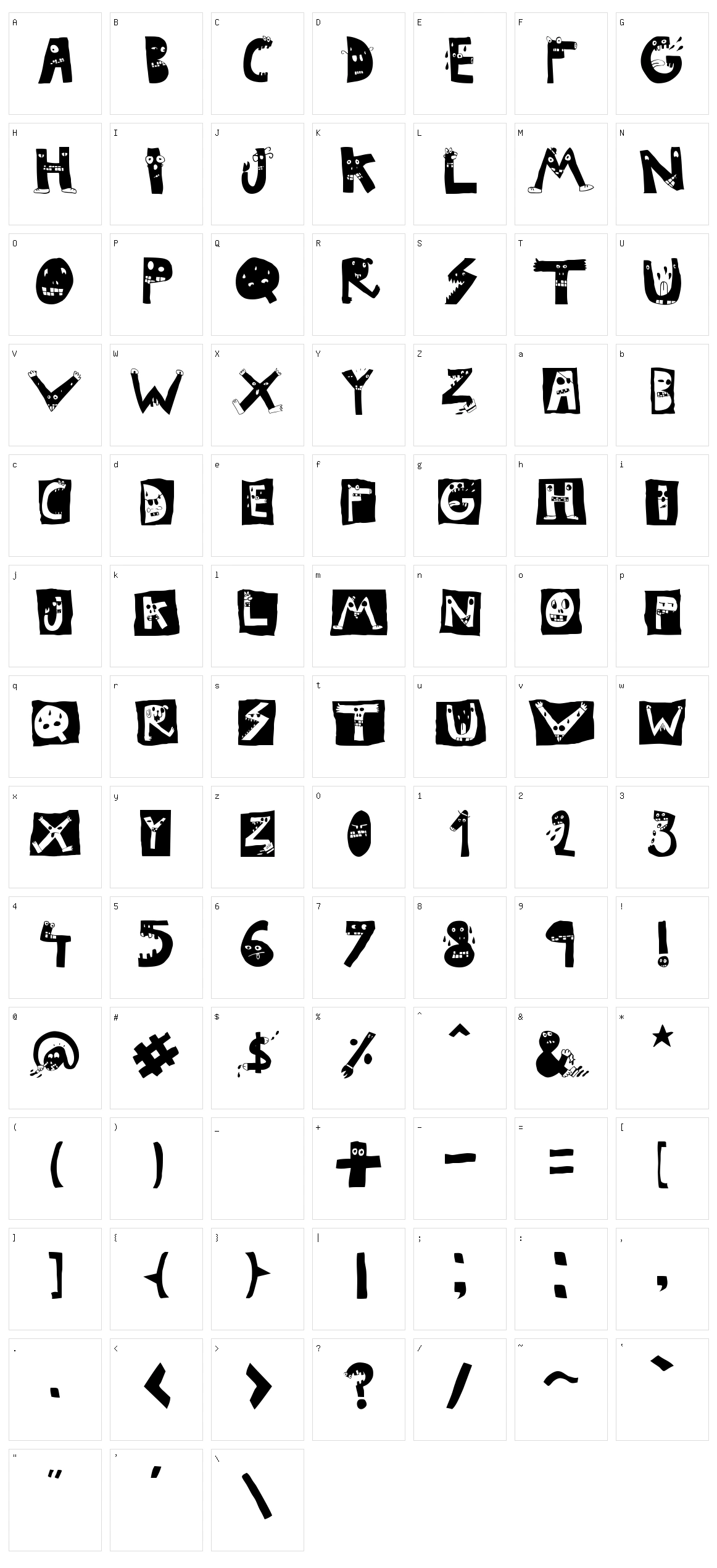 LSD Junior Character Set