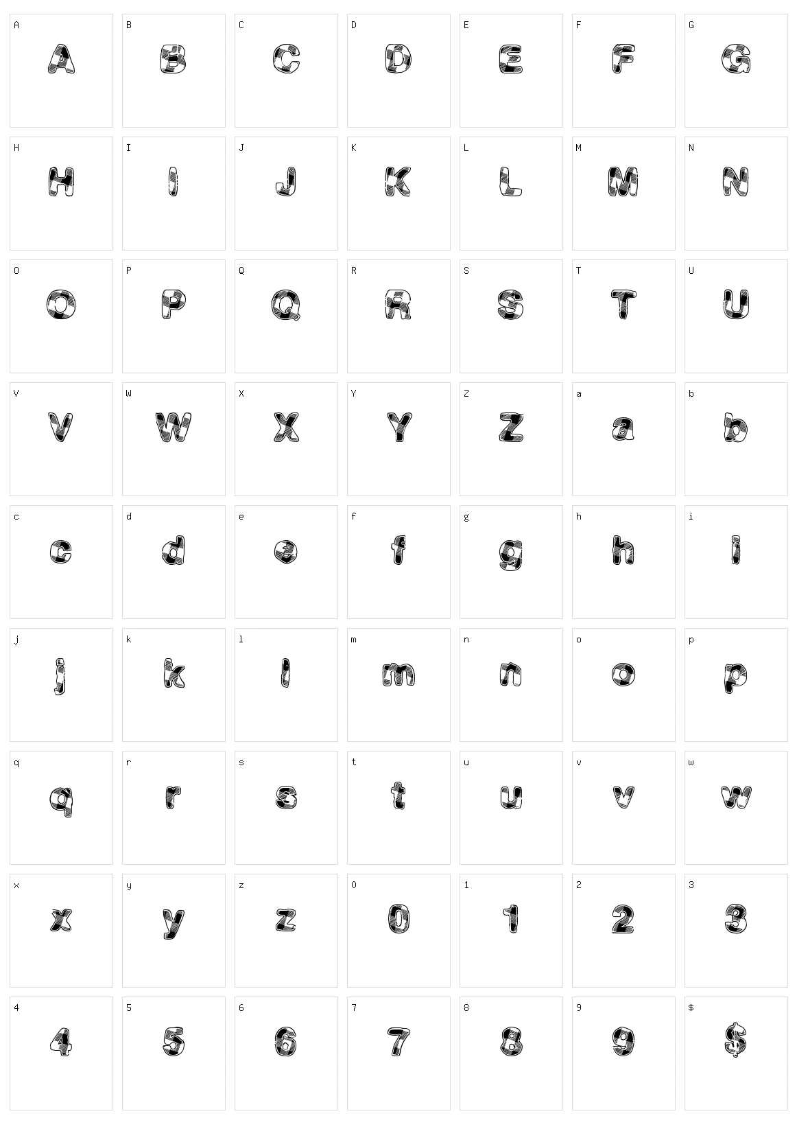 MadPicNic Character Set