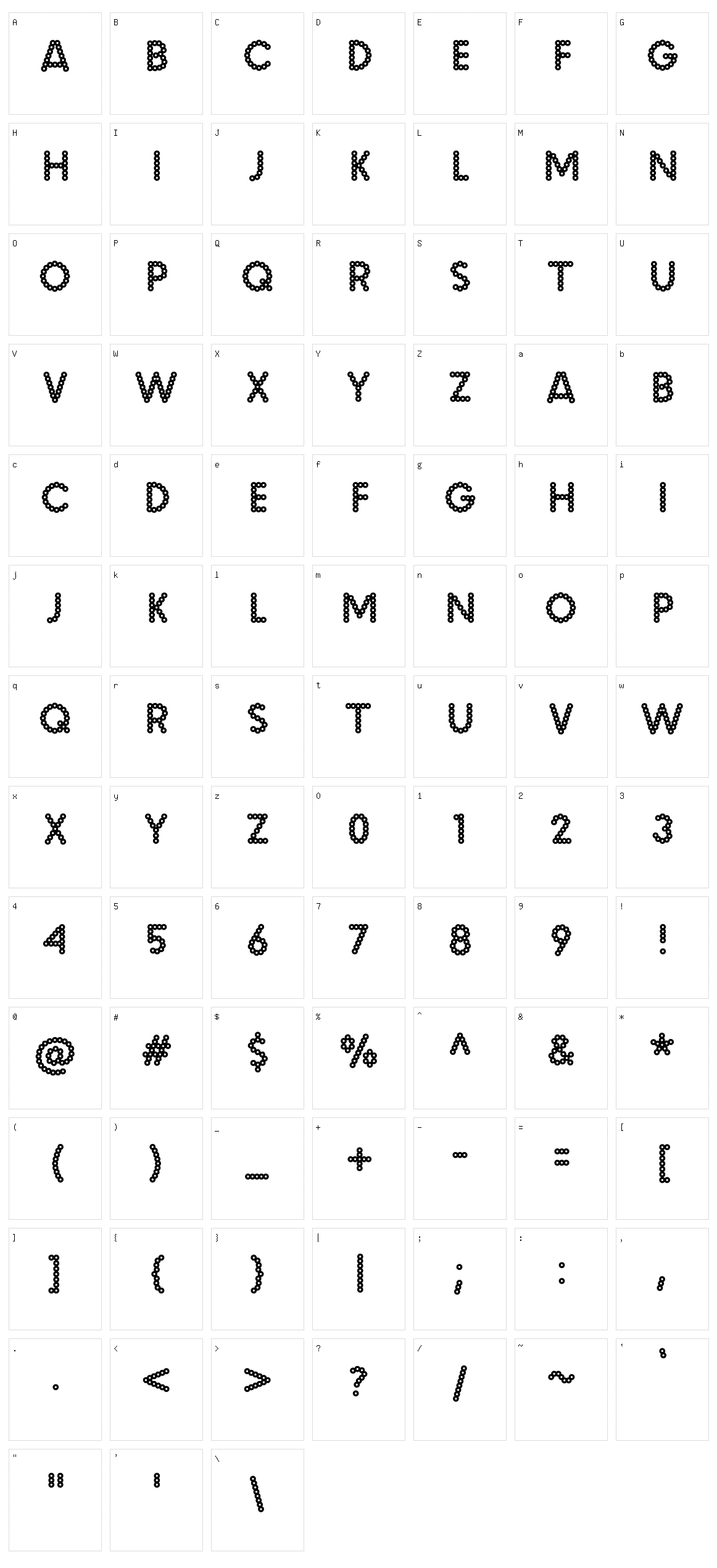 Malache Crunch Character Set