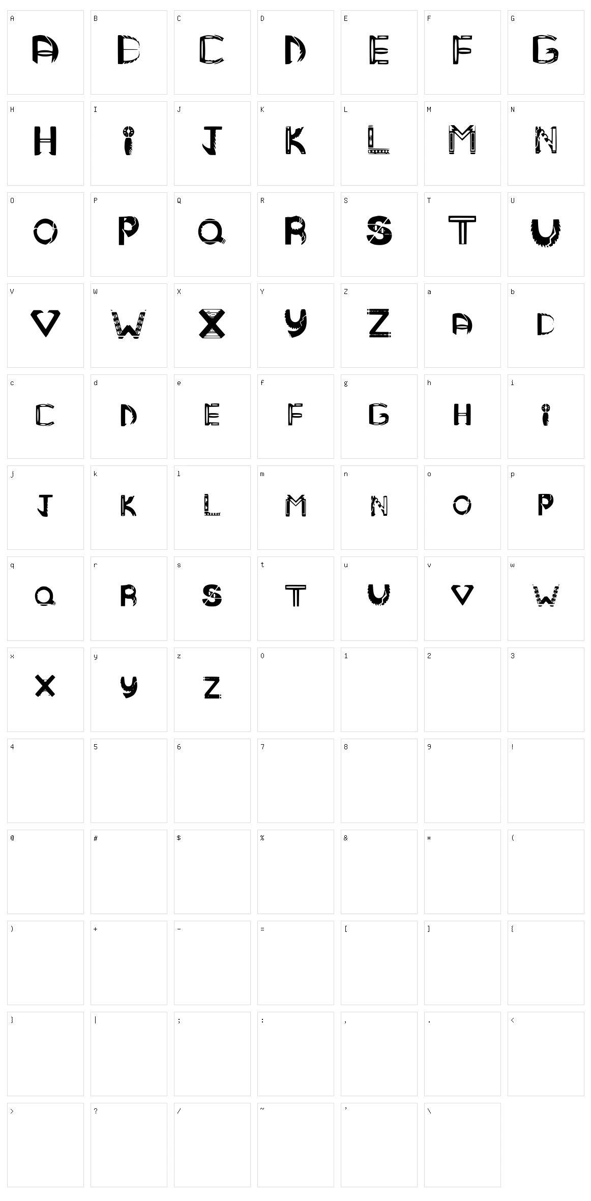 Mandmtribal Character Set