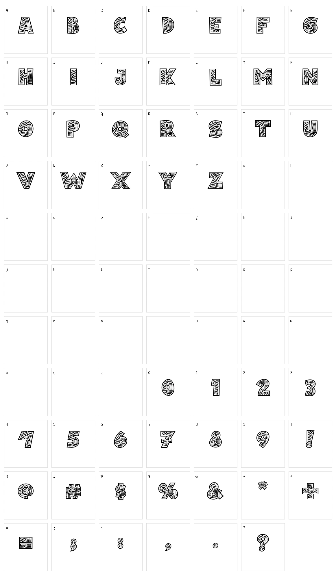 Matsuri Character Set