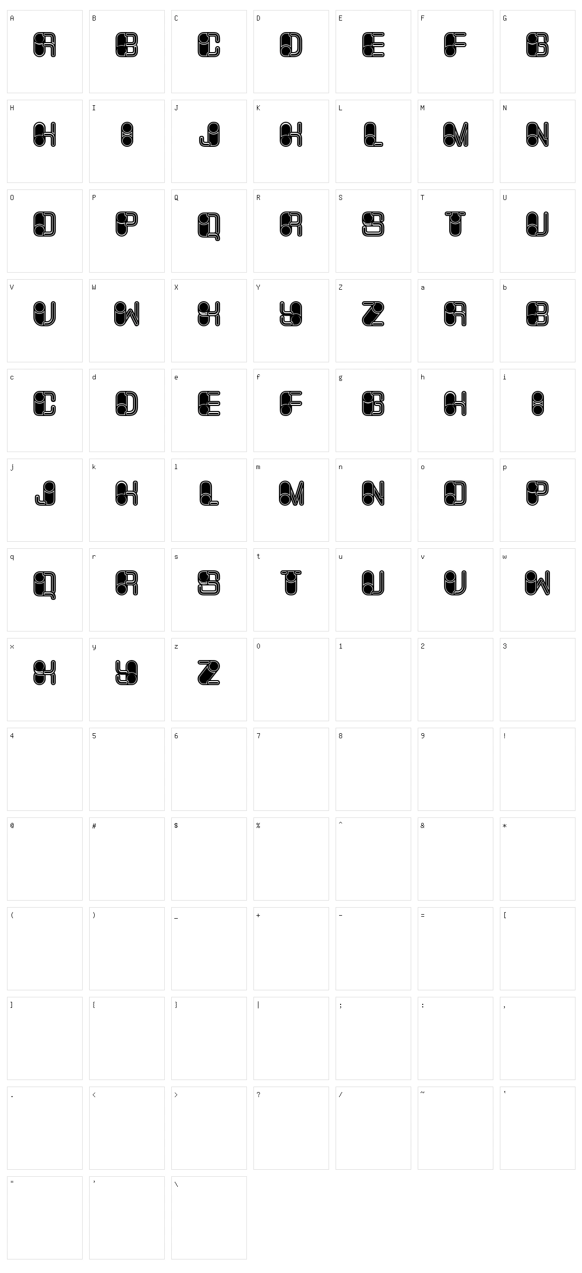 Memory Character Set