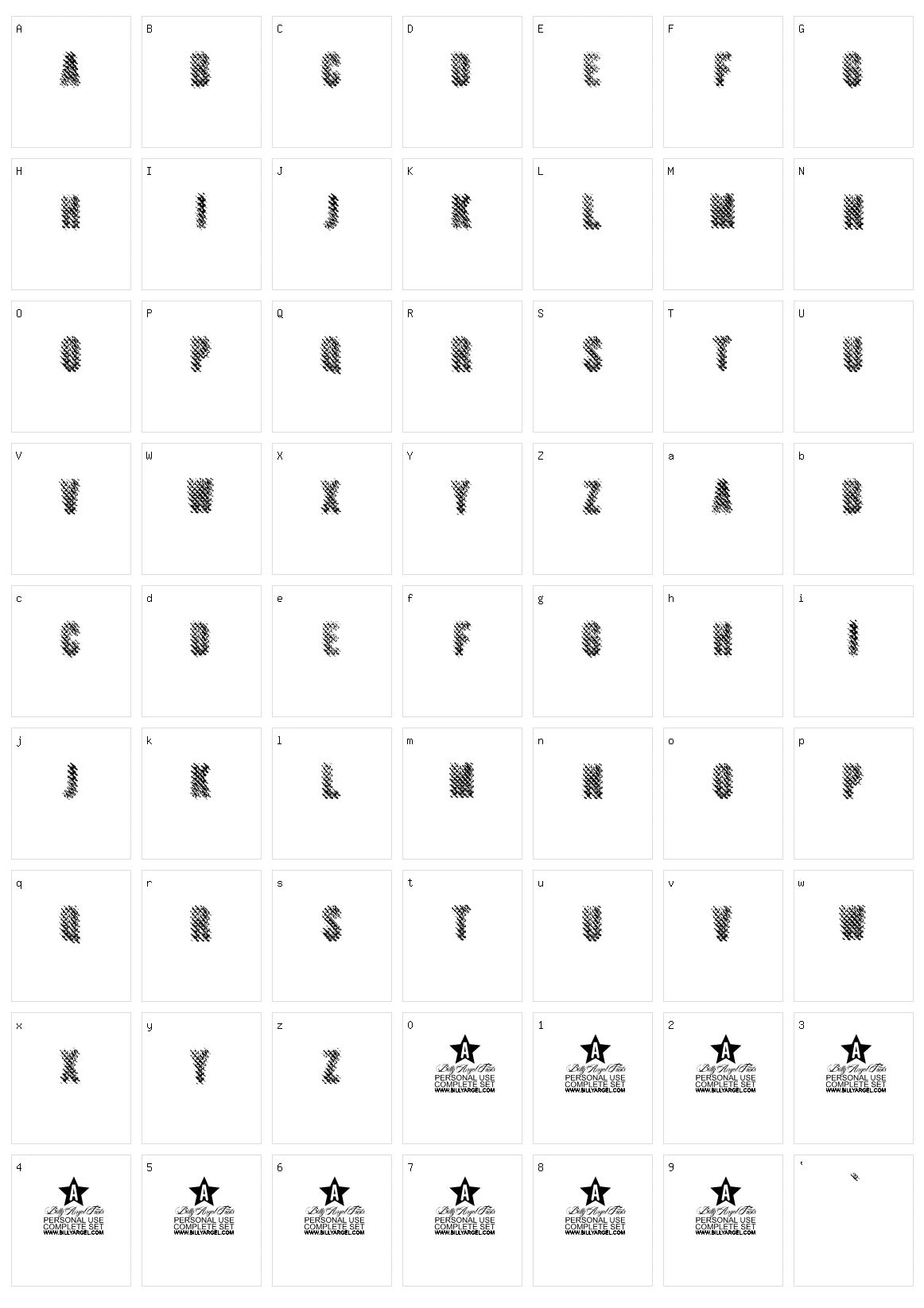 Mercury Character Set
