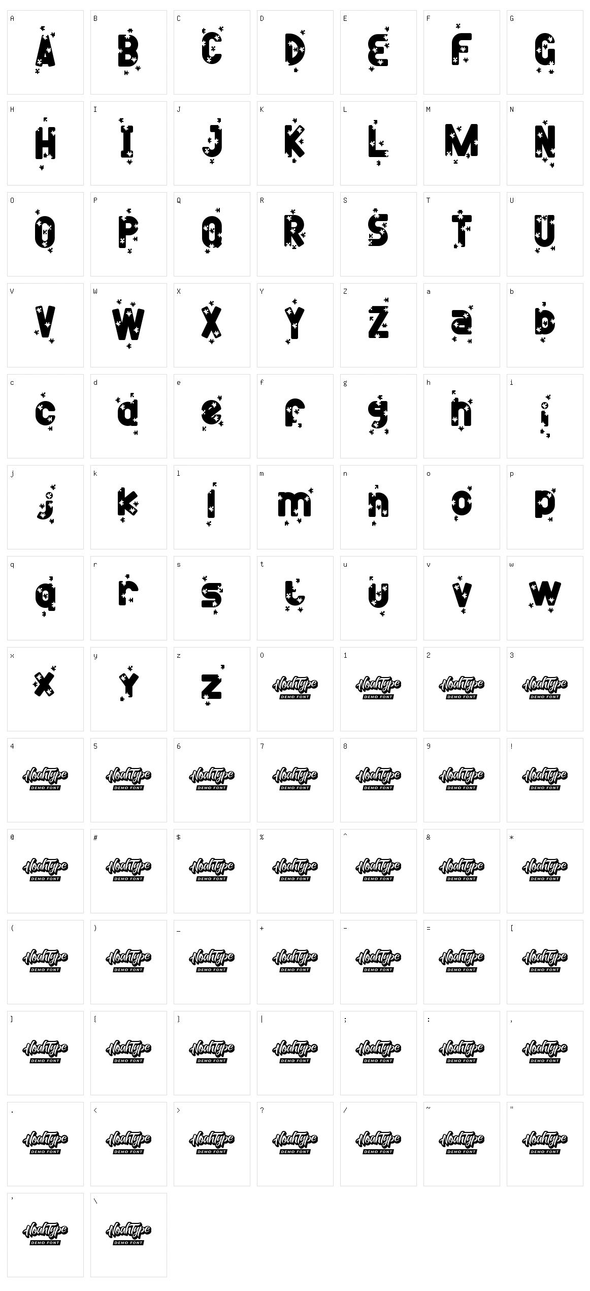 Mini Puzzle Character Set