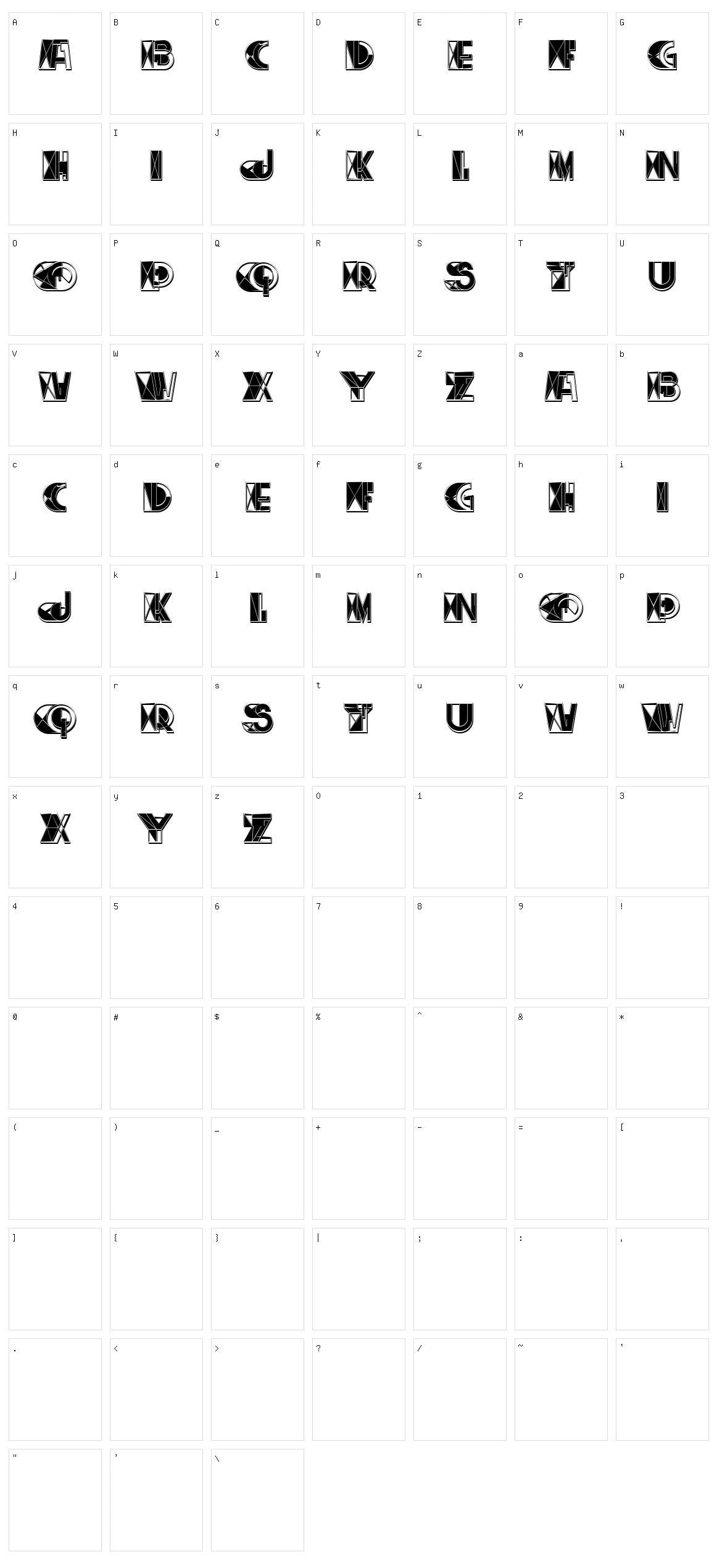 Mistic Character Set