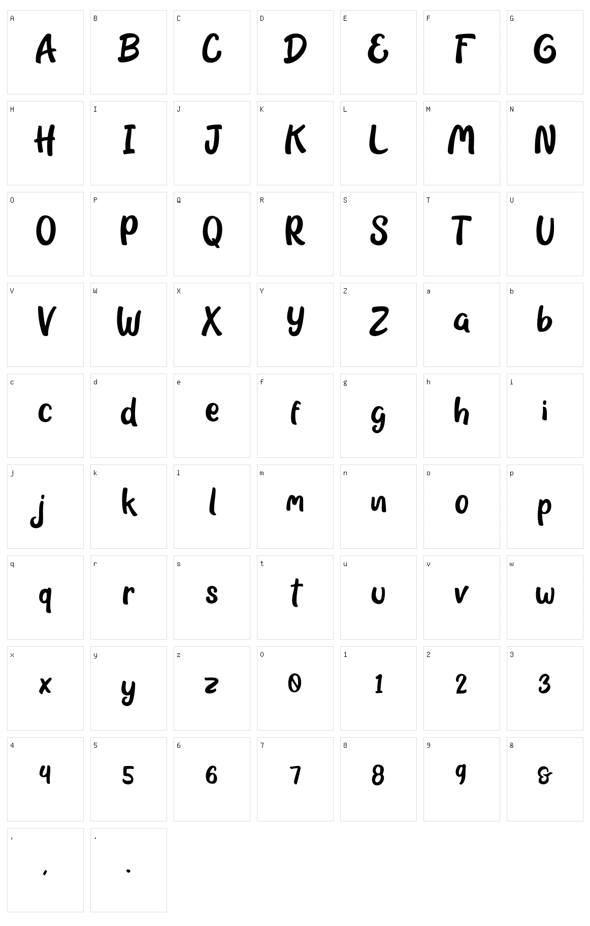 Grace & Hope Character Set