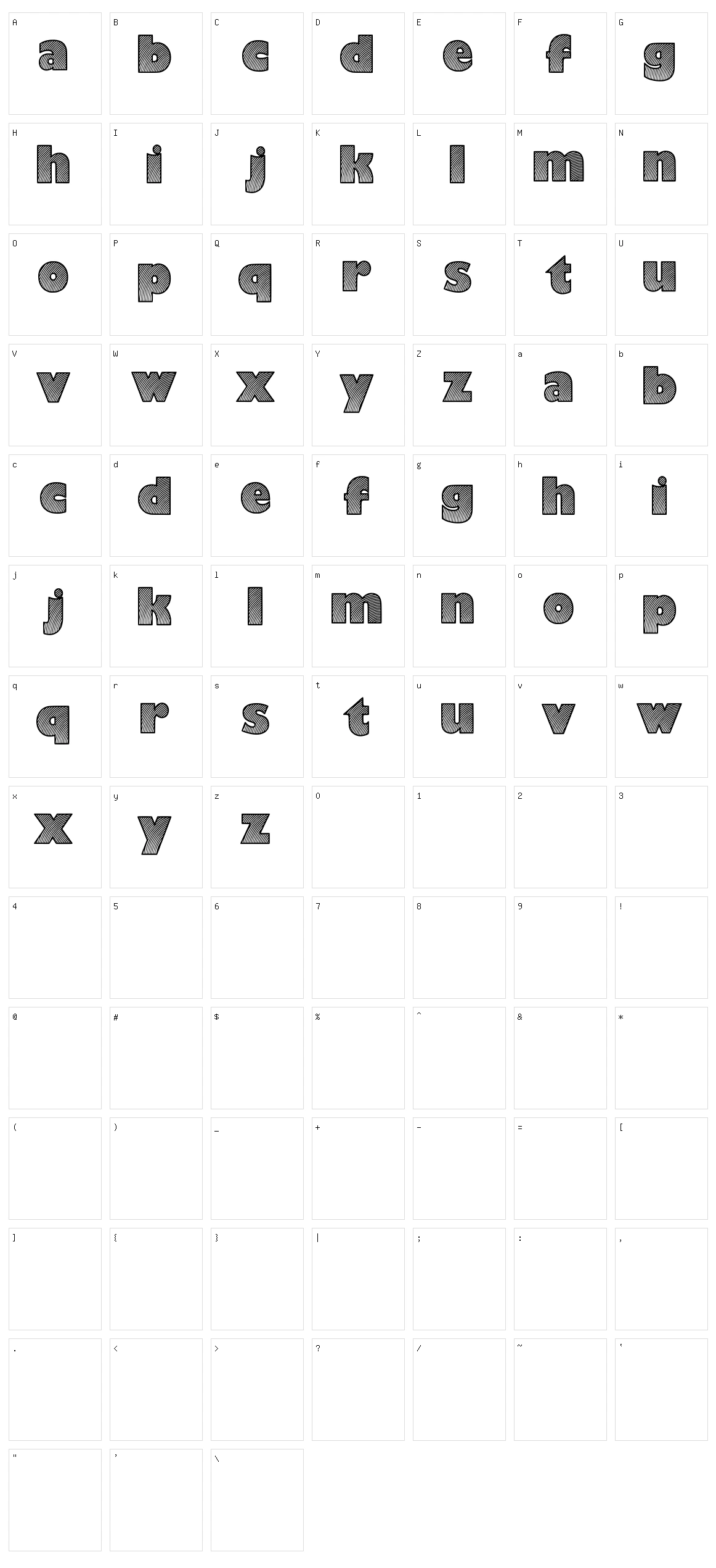 Moaren Character Set