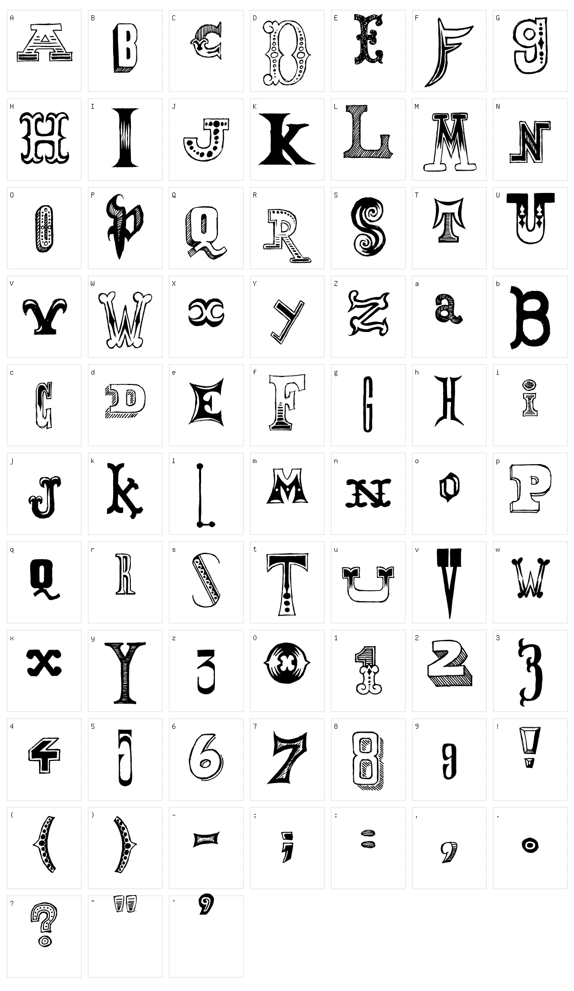 MoneyGoRound Character Set