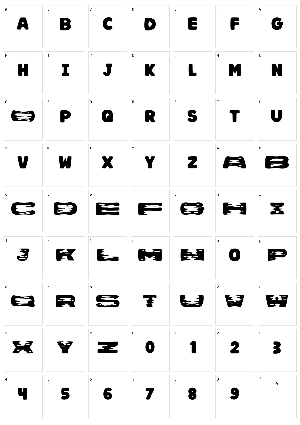 Moza Character Set