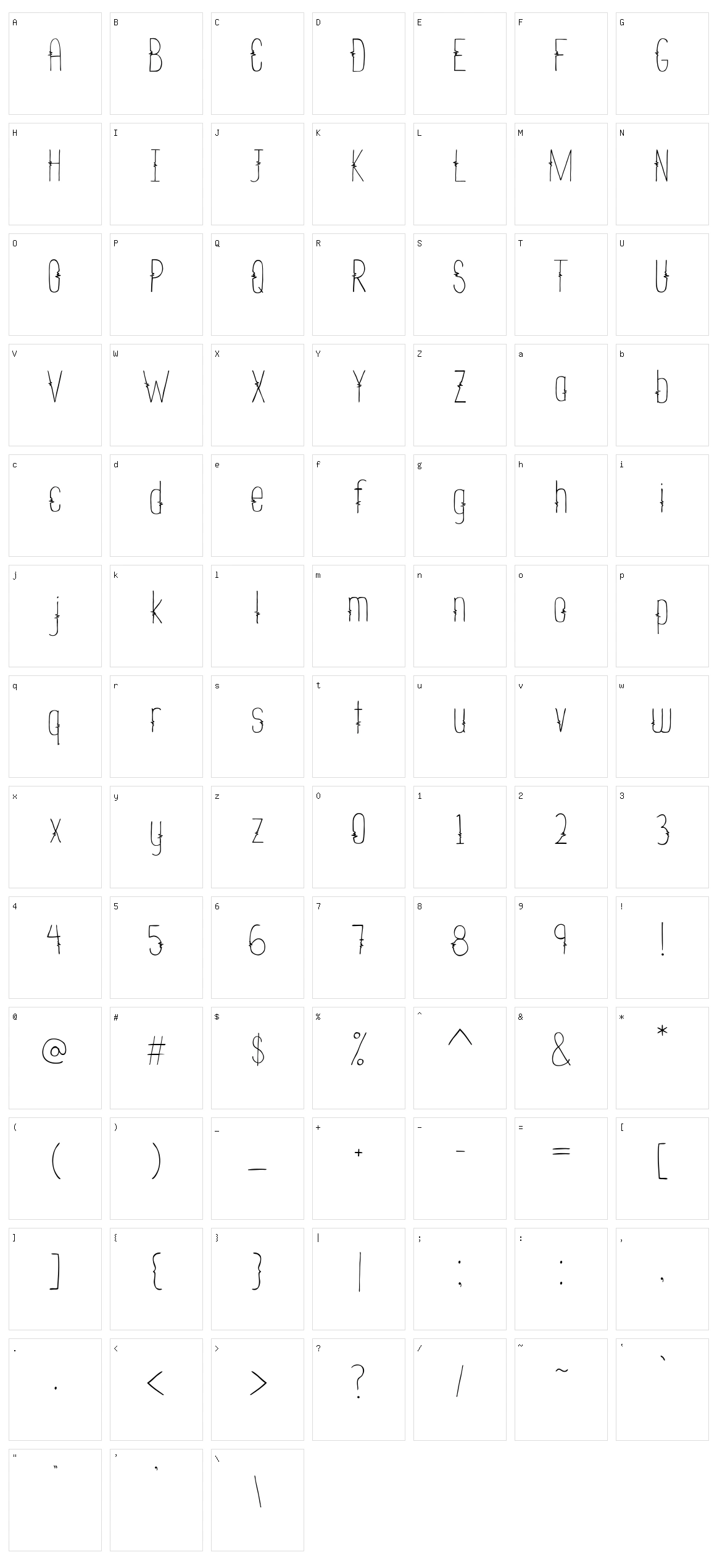 NADC Soundbeat Character Set
