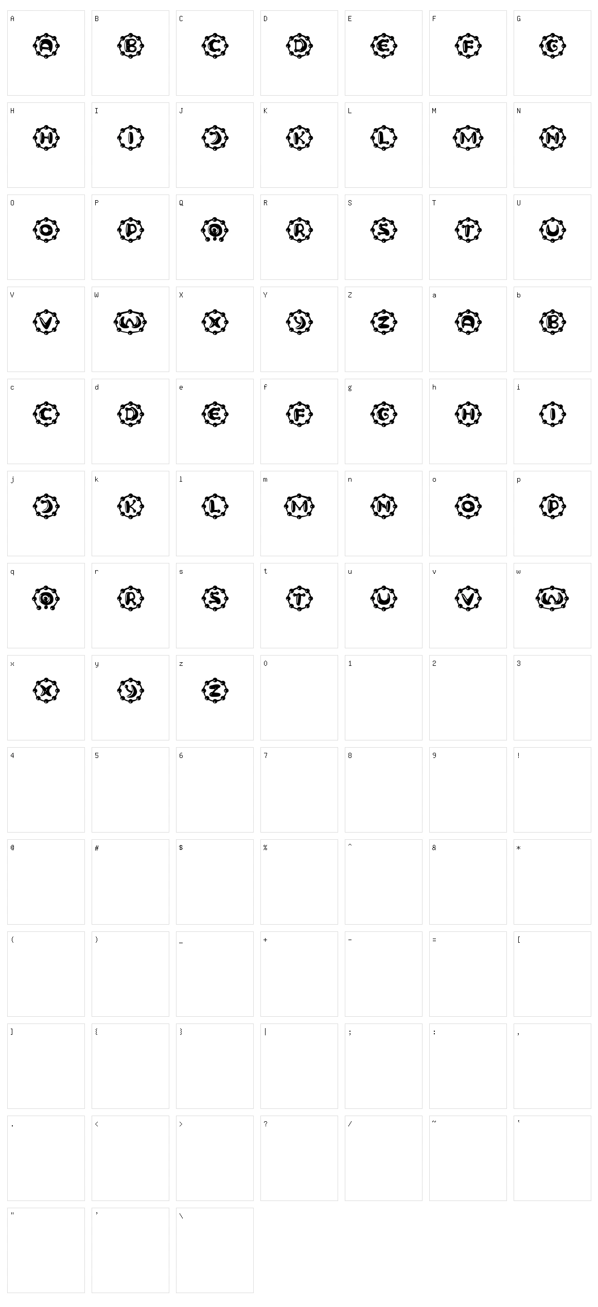 Neuron Capitals Character Set