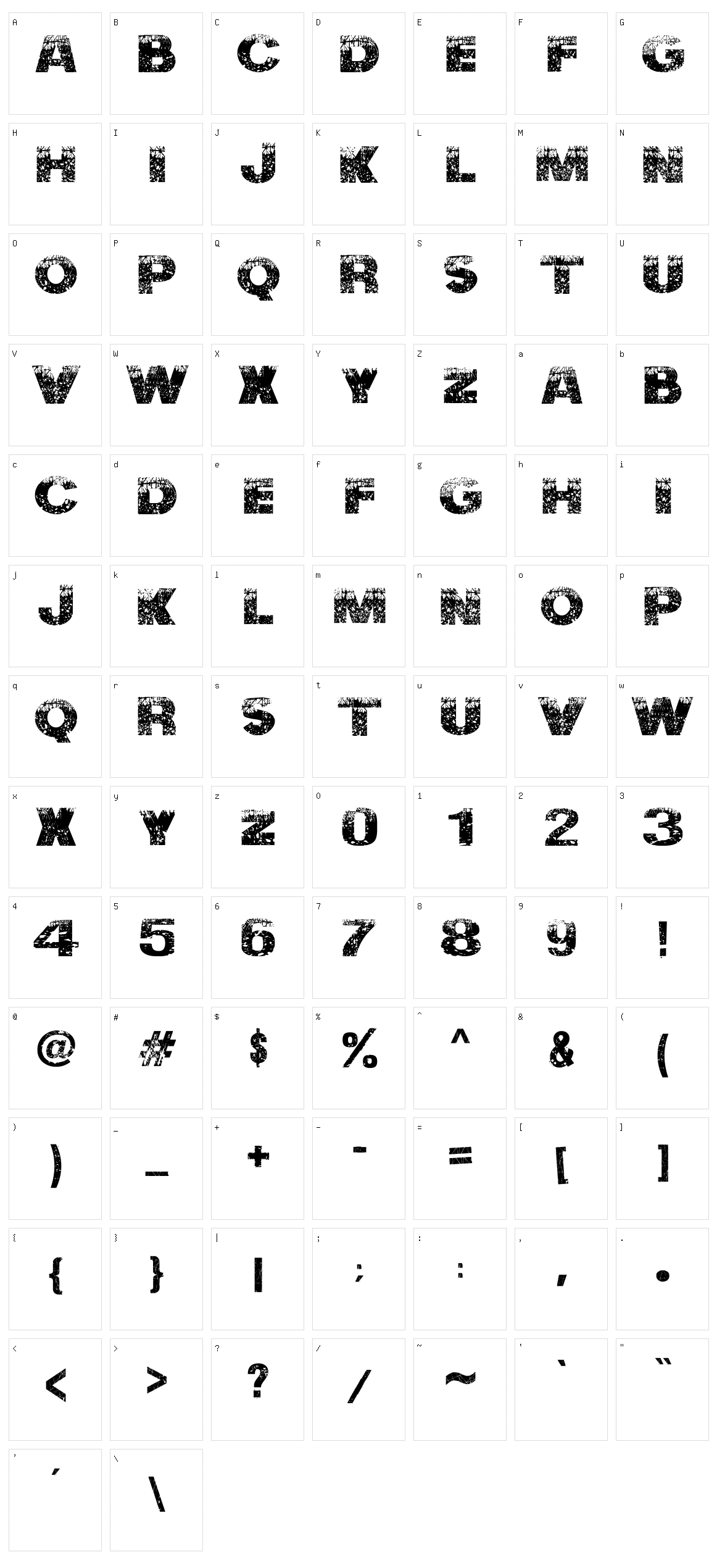 Nuclear Accident Character Set