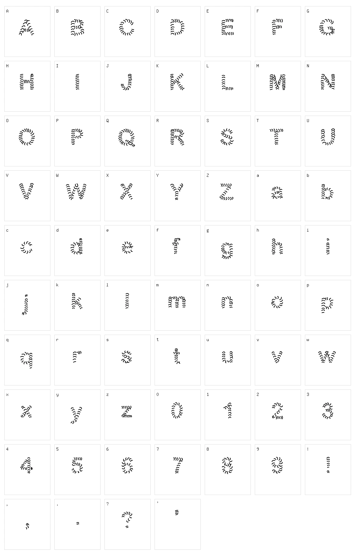Numero1 Character Set