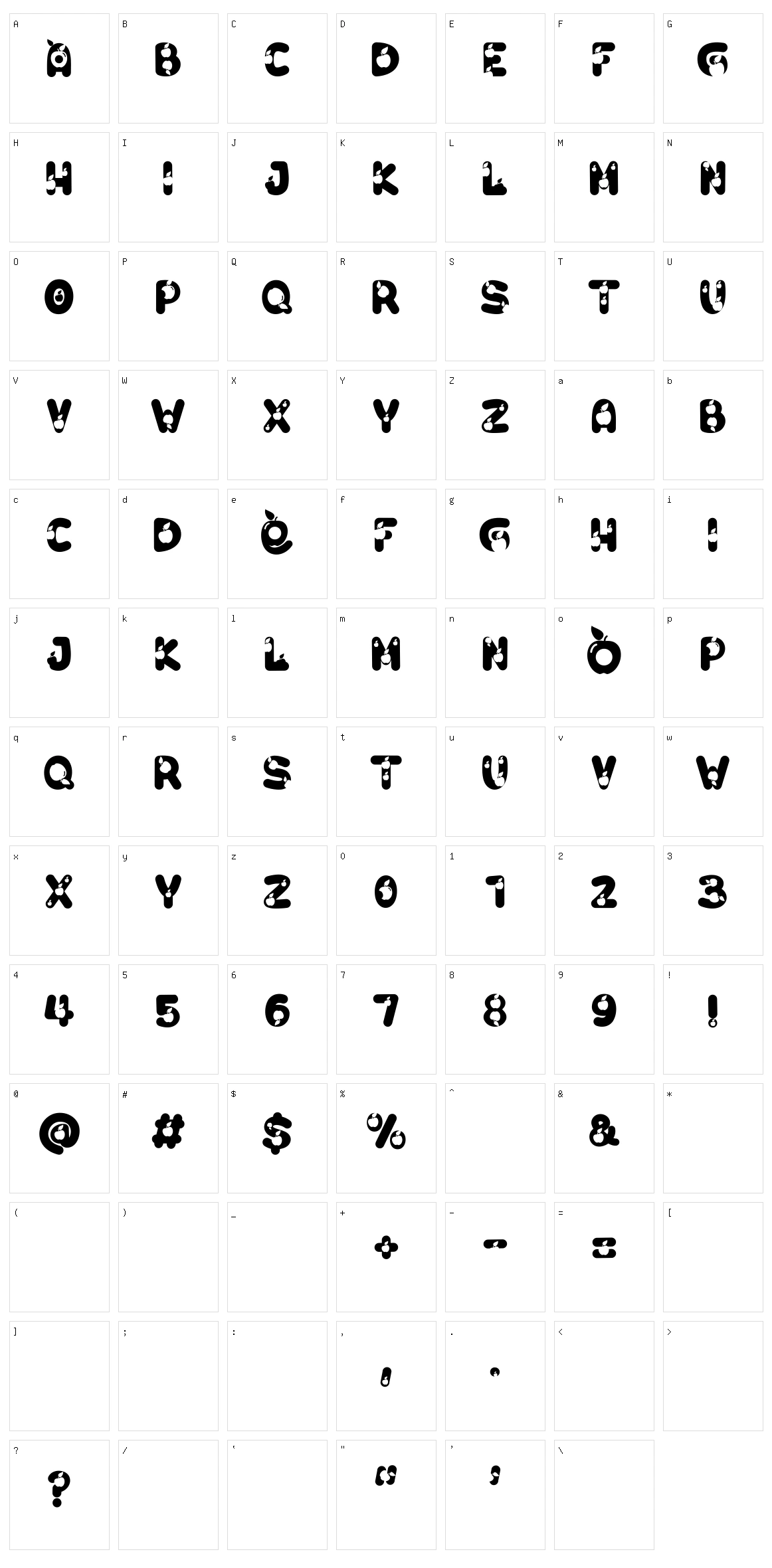 O Apple Character Set