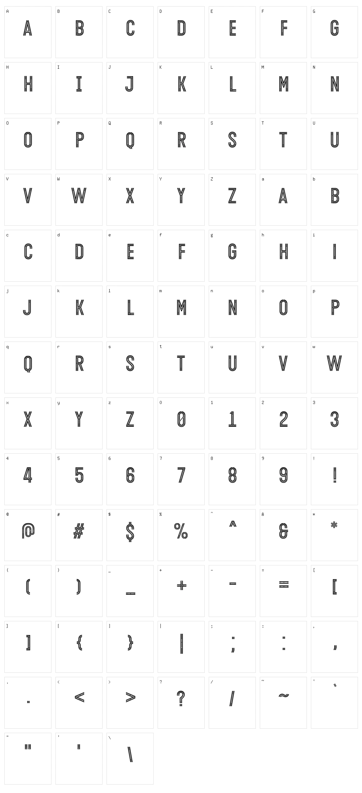 Open Minded Character Set