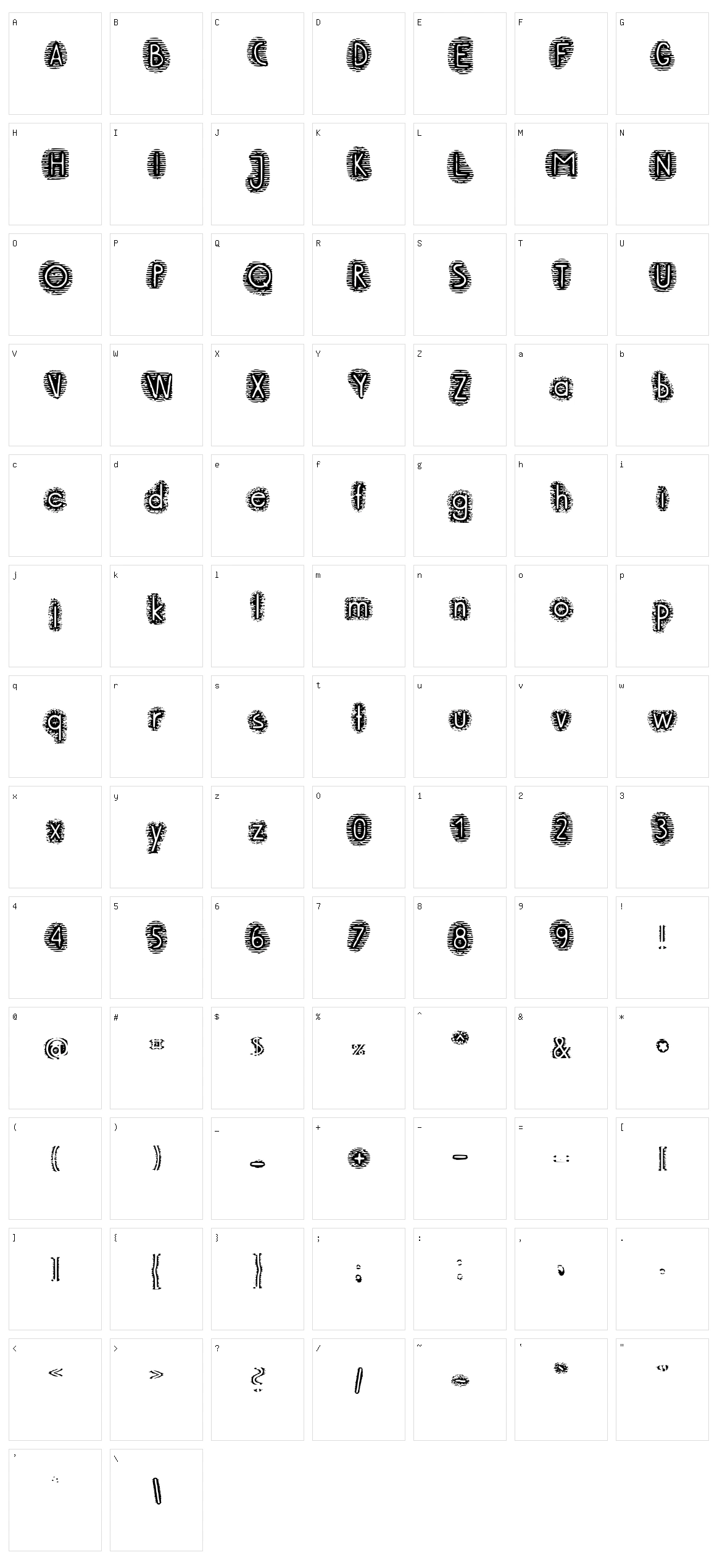 Paper Beach Character Set